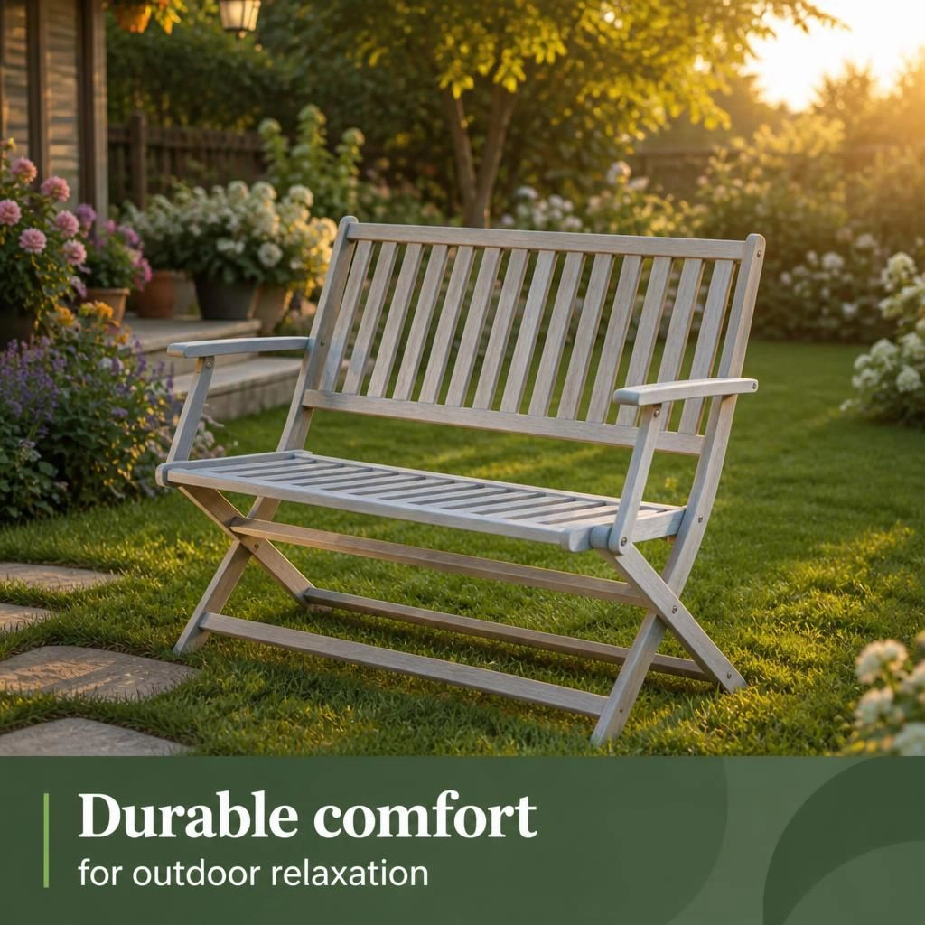 WOW PIONEER Solid Acacia Wood Patio Chair