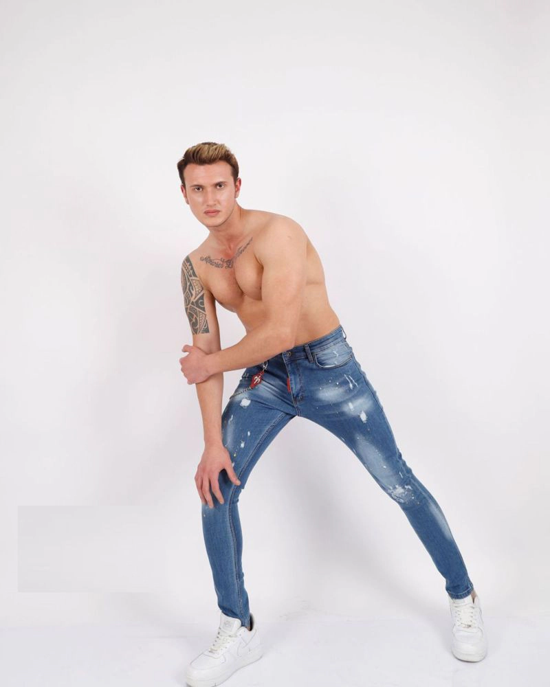 Elie Balleh Men's Trendy Stretch Denim Pants