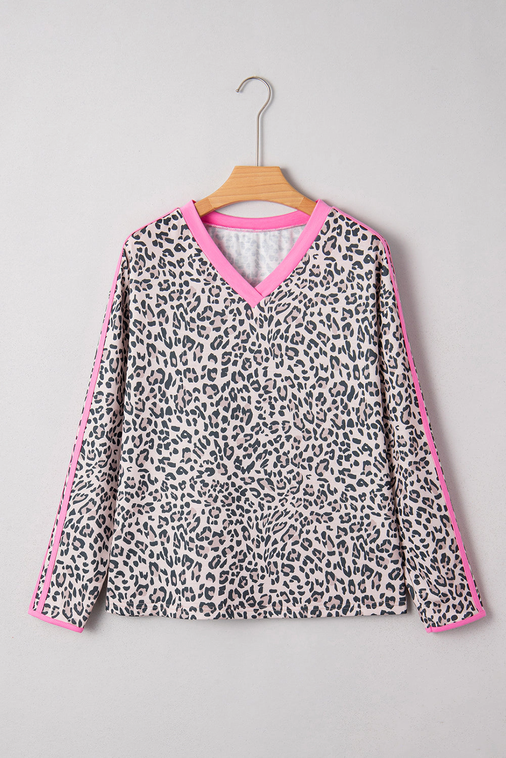 Threaded Pear Women's Lilliana Varsity Stripe Detail Long Sleeve Top