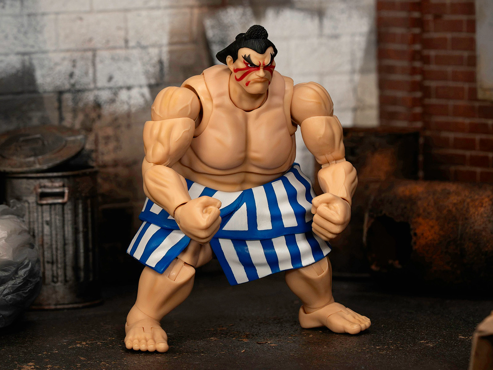 Jada E. Honda 6.5" Moveable Figure with Accessories and Alternate Head and Hands "Ultra Street Fighter II: The