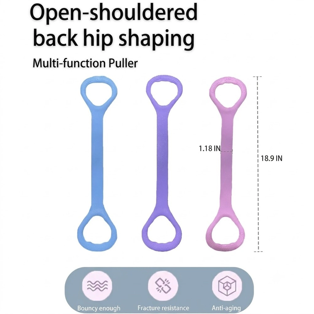 Radiant Essence Unisex TPE Figure 8 Resistance Bands Set