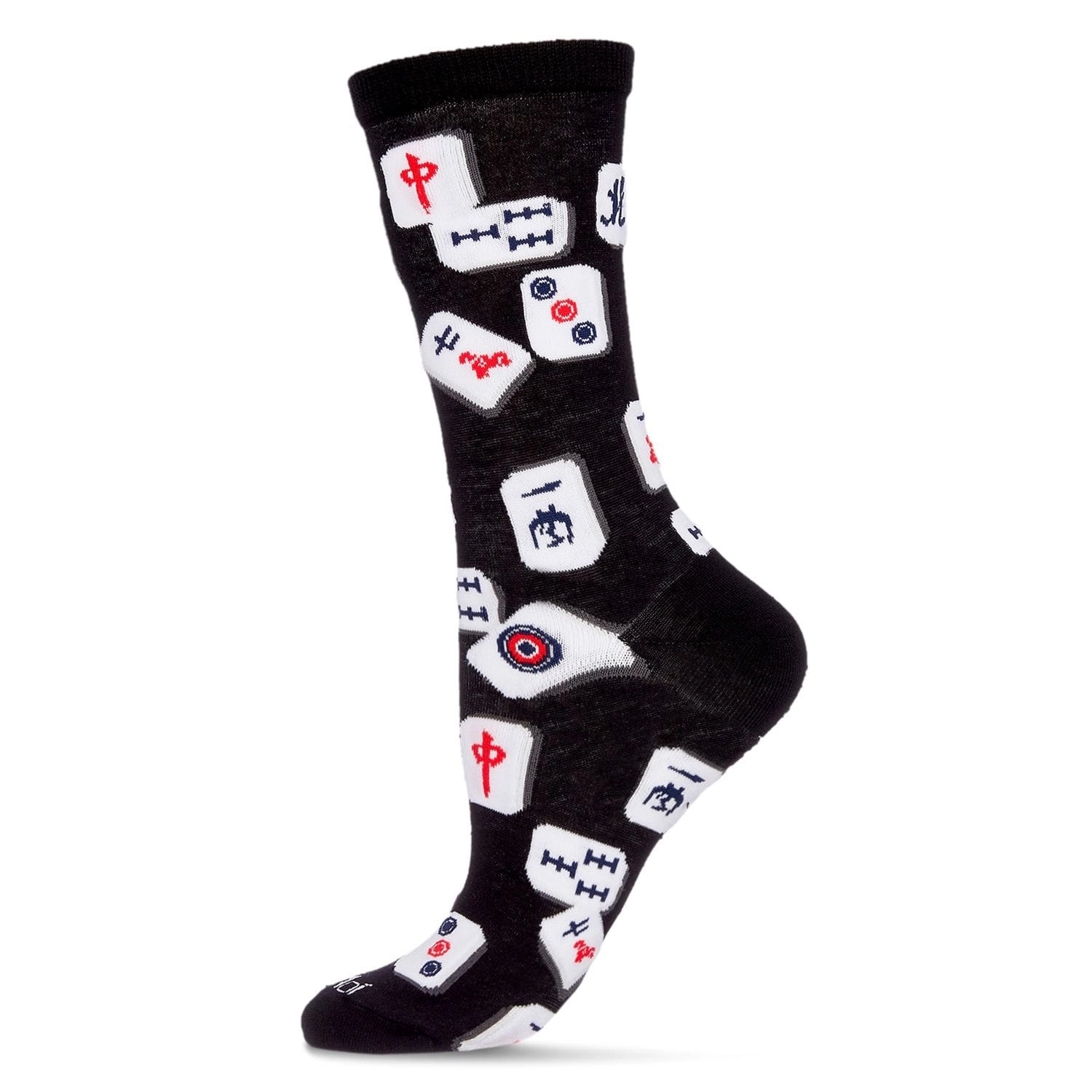 MeMoi Mahjong Bamboo Blend Crew Socks