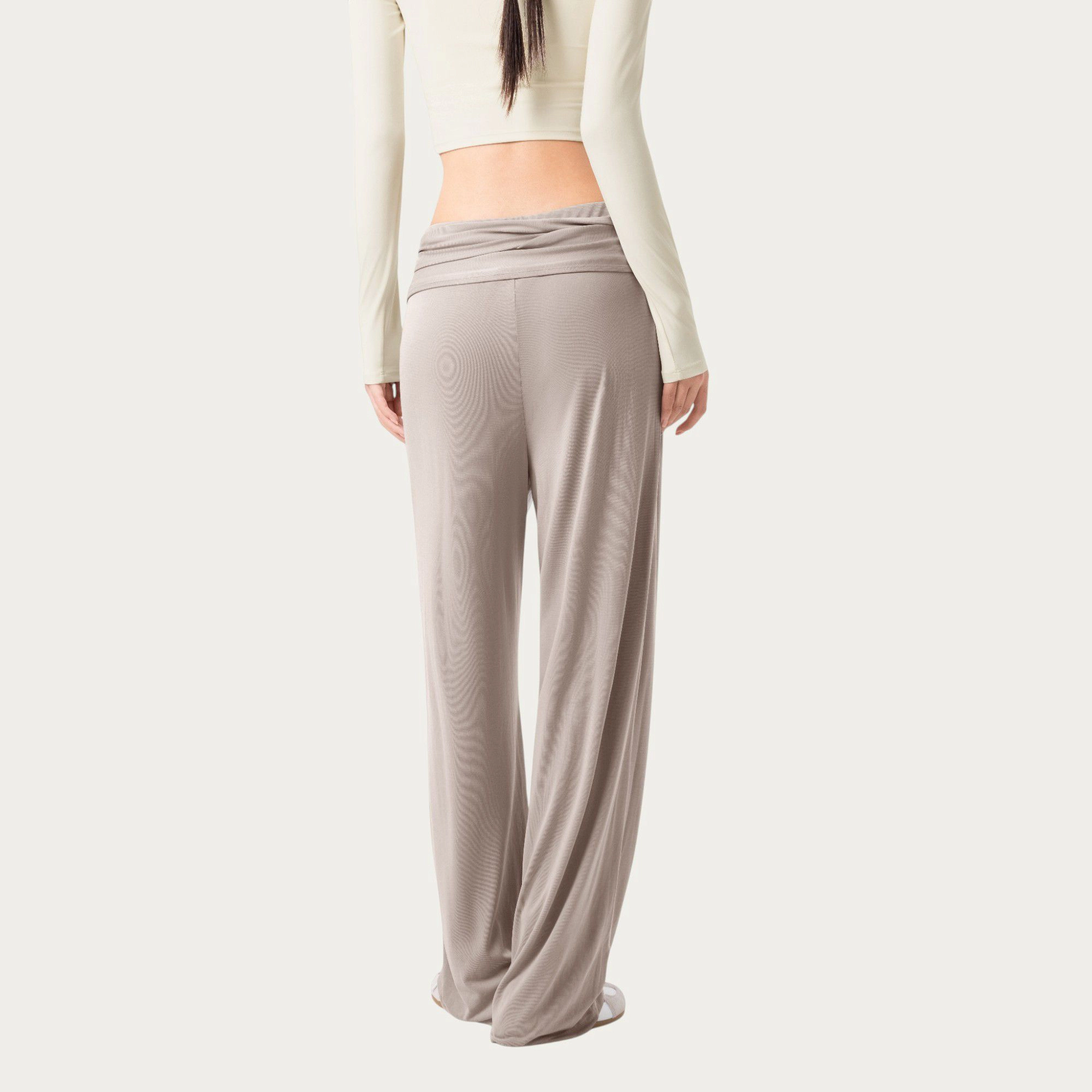 Anna-Kaci Women's Wide-Leg Lounge Pants with Wrap Tie Waistband and Relaxed High-Waist Fit