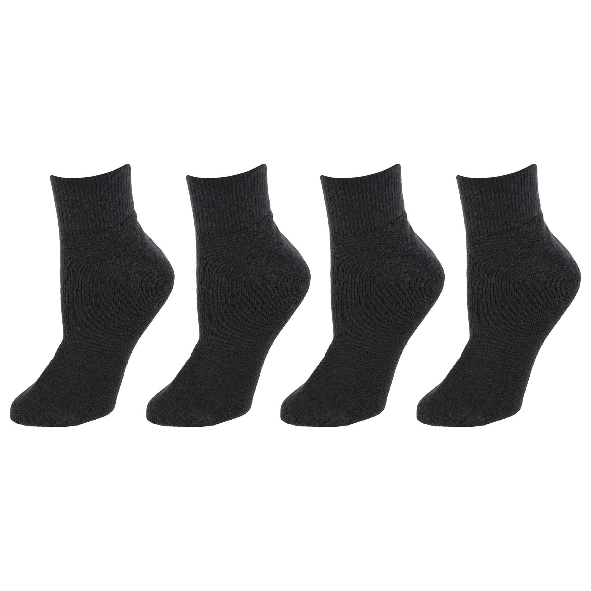 Power Club Women's Comfort Quarter Sports Socks (4 Pairs)