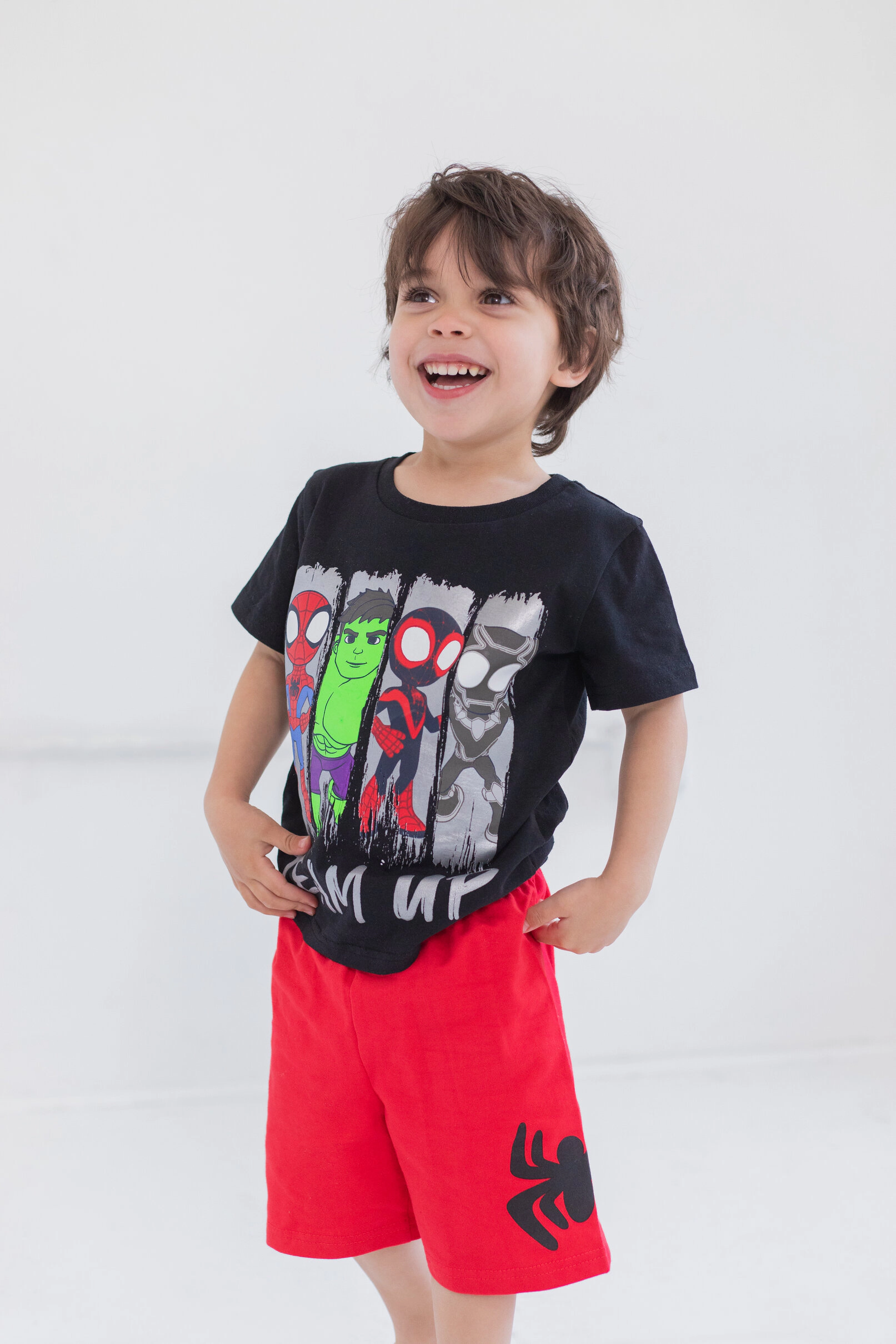 Marvel Spidey and His Amazing Friends Boys' 3-Piece T-Shirt Tank Shorts Set
