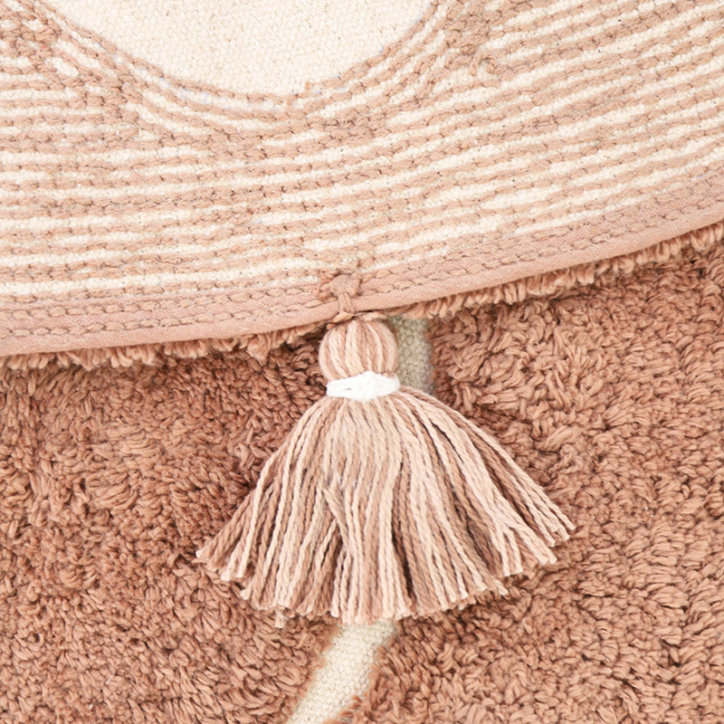 Nattiot Washable Cotton Kids Bohemian Rug With Tassels - Yva
