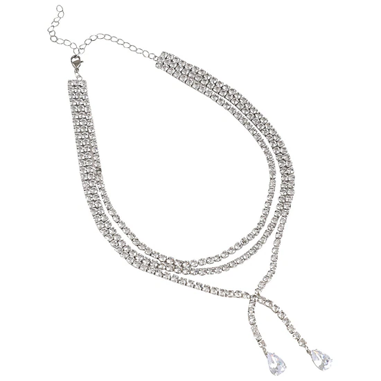 SOHI Women's Bling Multi-Layer Necklace