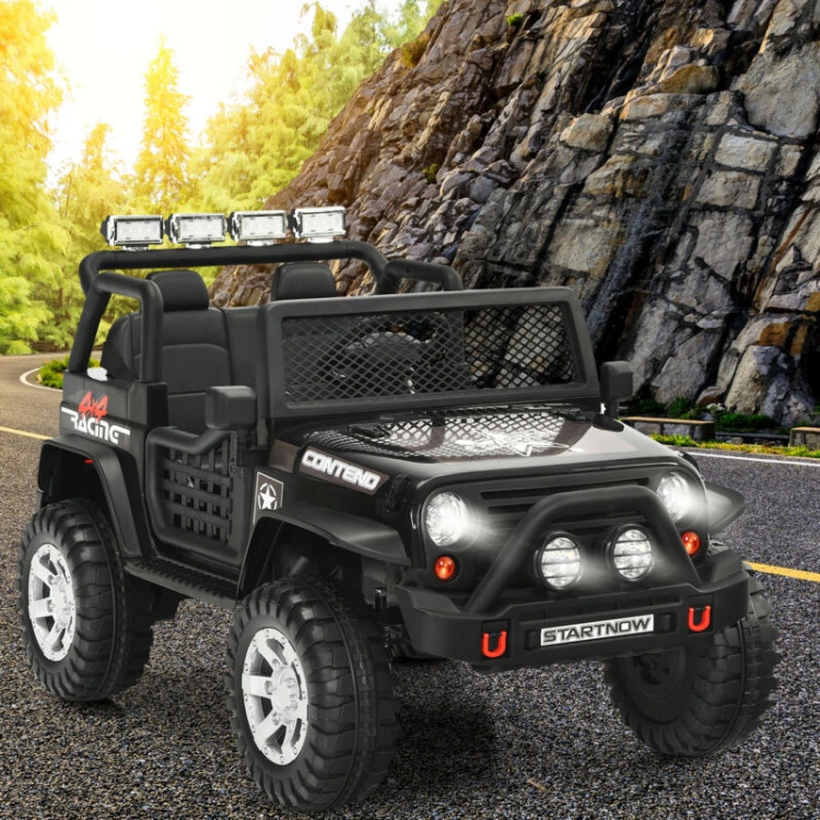 Hivvago 12V Kids Remote Control Electric Ride On Truck Car with Lights and Music
