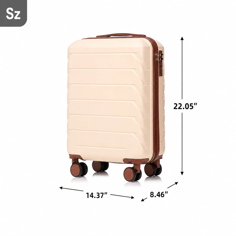 WOW PIONEER Lightweight Hard Case Carry-On Luggage