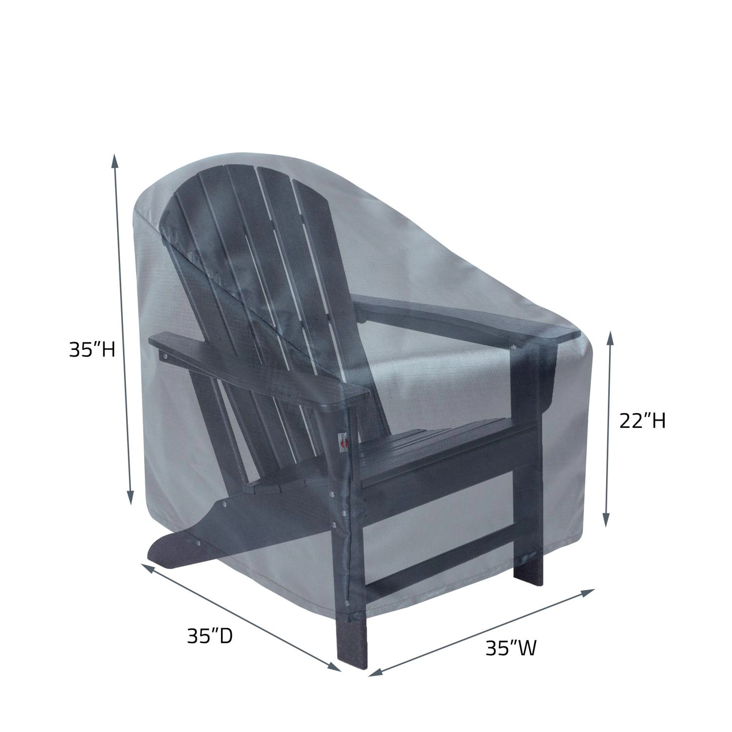 Summerset Shield Lounge Chair Chair Cover Ultimate Protection for Your Outdoor Furniture 35" x 35" x 35" Mercury
