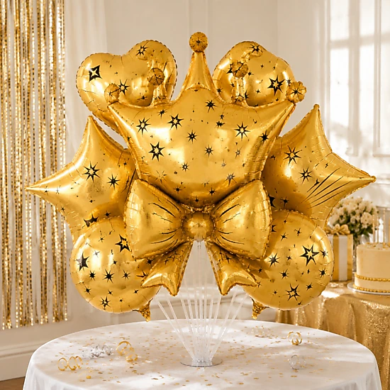 LoonBalloon 18 in Printed Foil Birthday Balloon Bouquet Kit, 1 Count ...