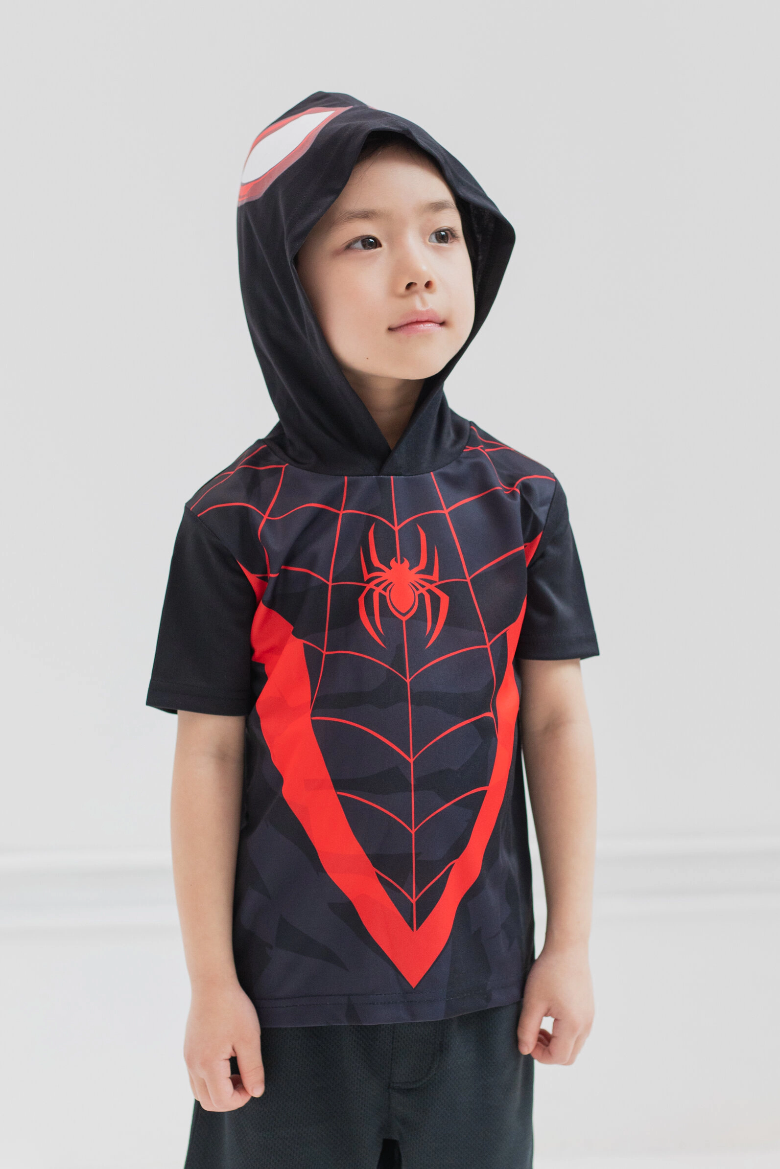 Marvel Boys' Cosplay Hooded T-Shirt and Shorts Set