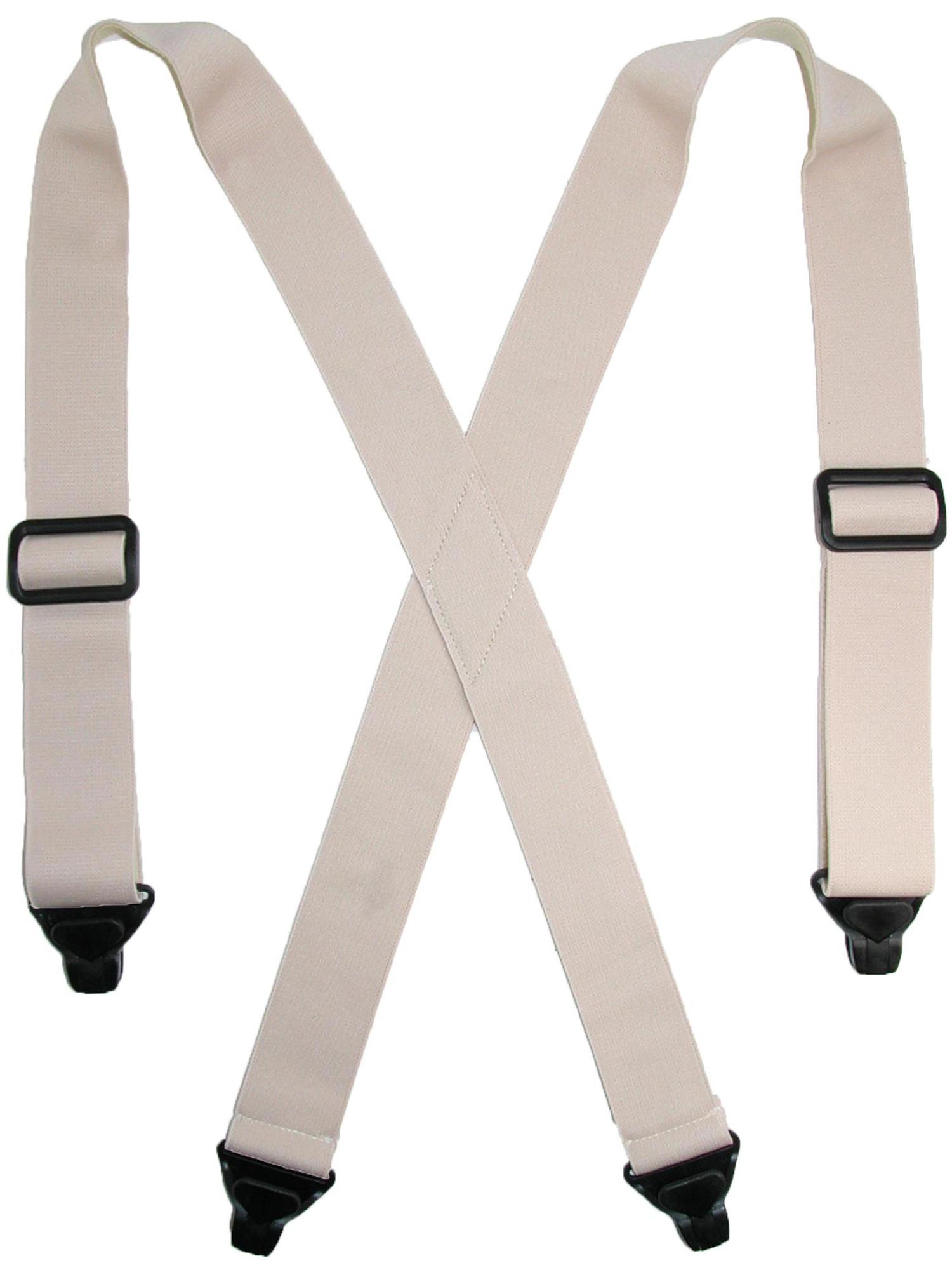 CTM Men's Elastic Undergarment TSA Compliant Suspenders (Tall Available)