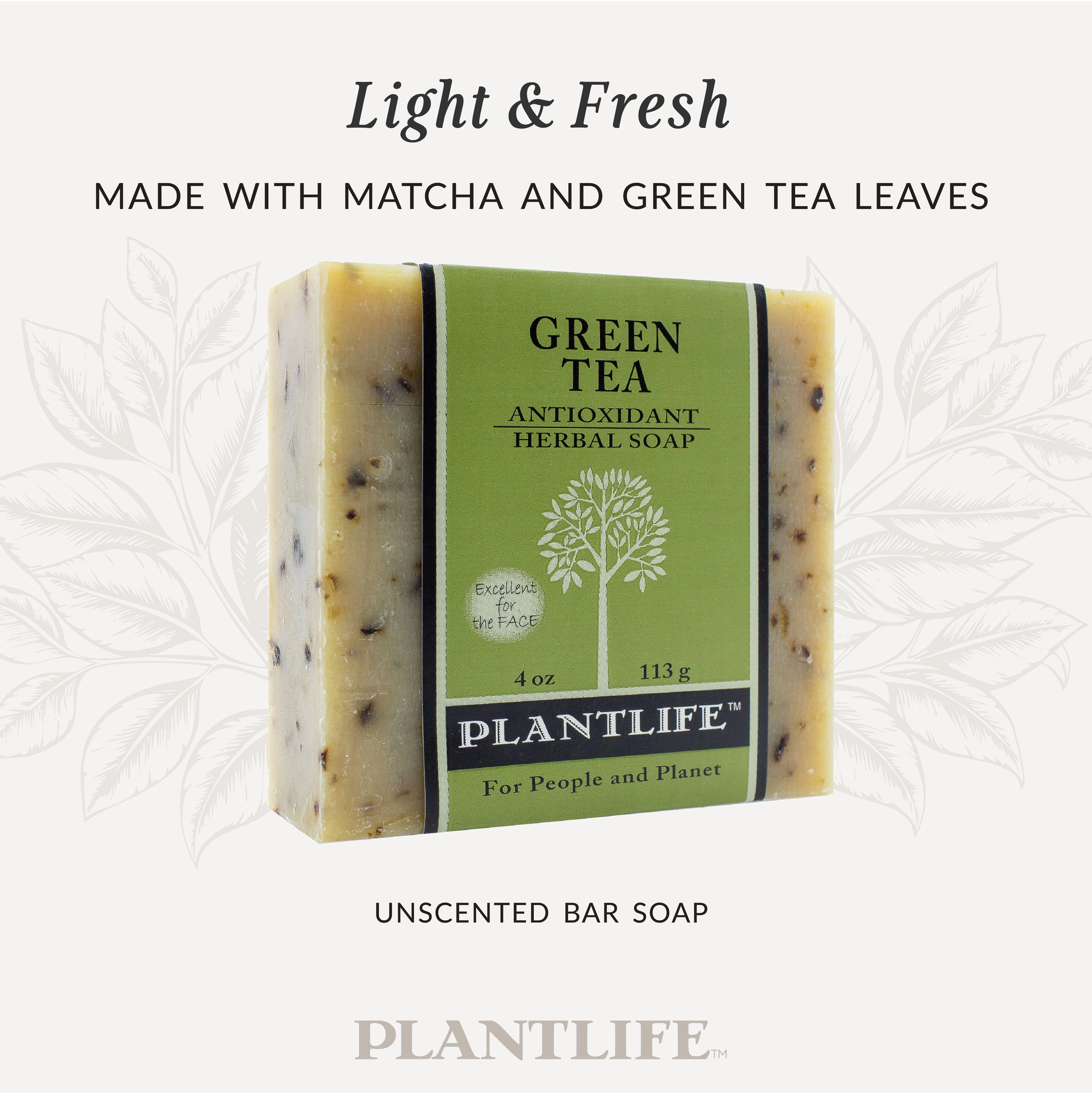 Plantlife Green Tea Aromatherapy Herbal Soap