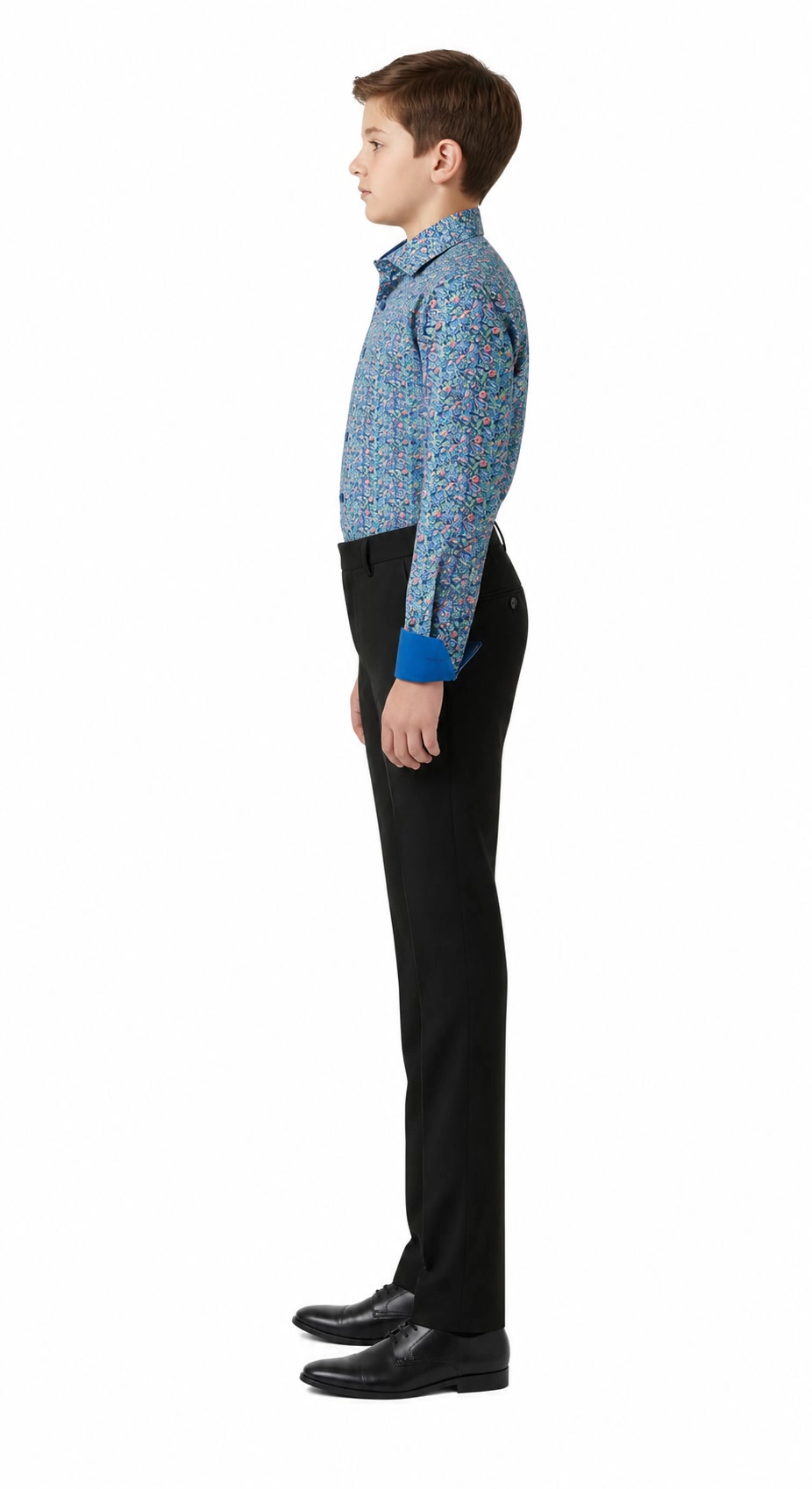 Elie Balleh Boys Slim Fit Paisley Print Shirt