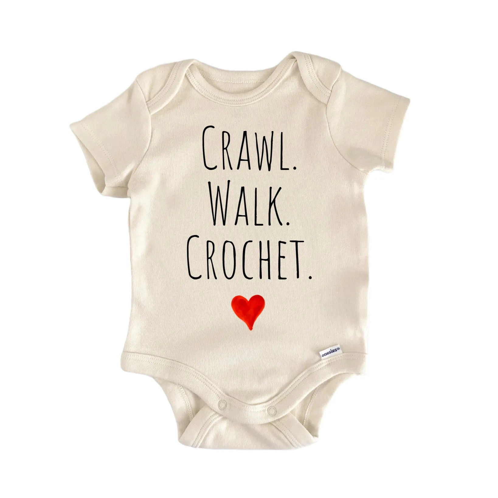 NOFO VIBES Unisex Crawl Walk Crochet Newborn Baby Bodysuit