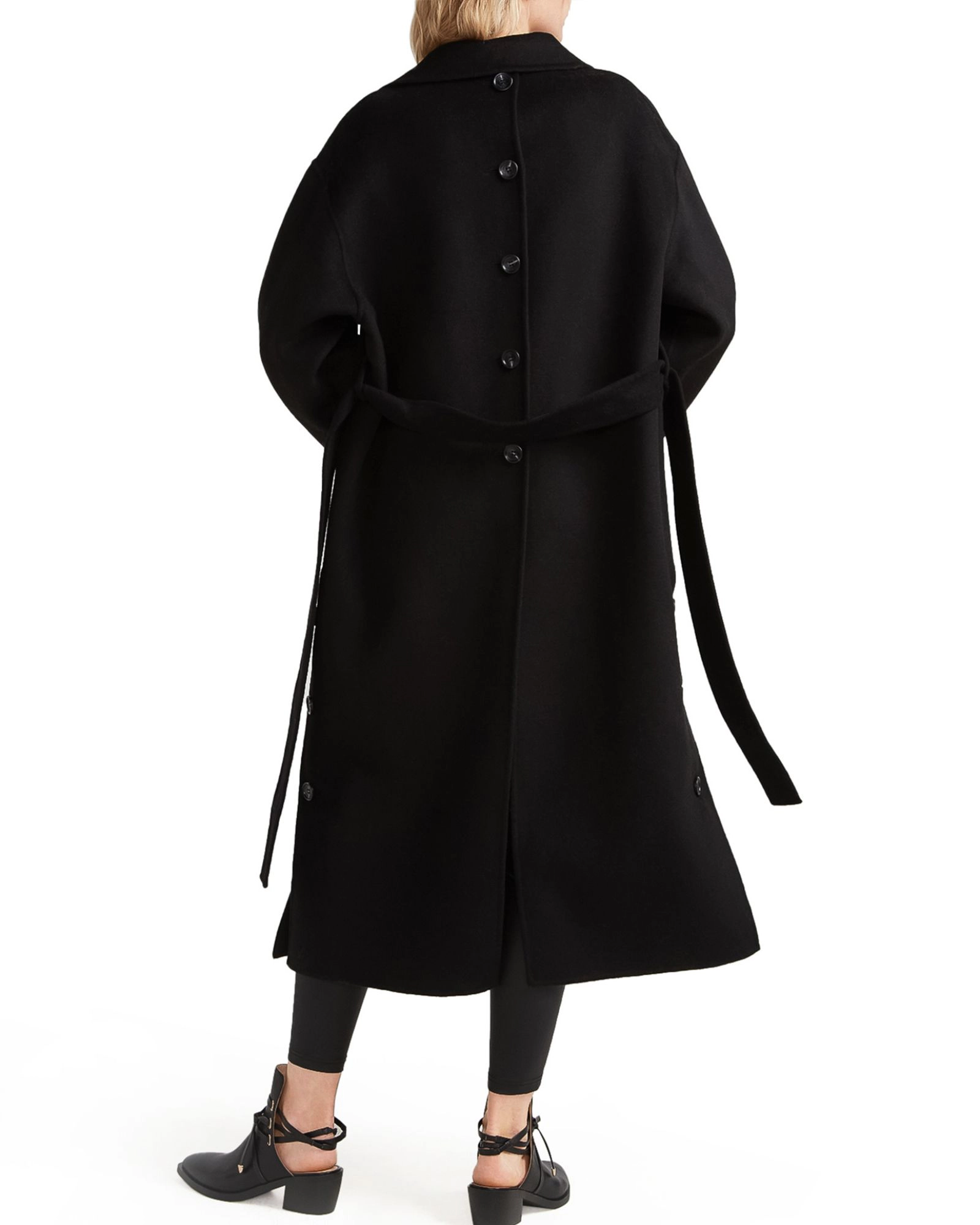 Belle & Bloom Womens Wide Awake Split Hem Overcoat