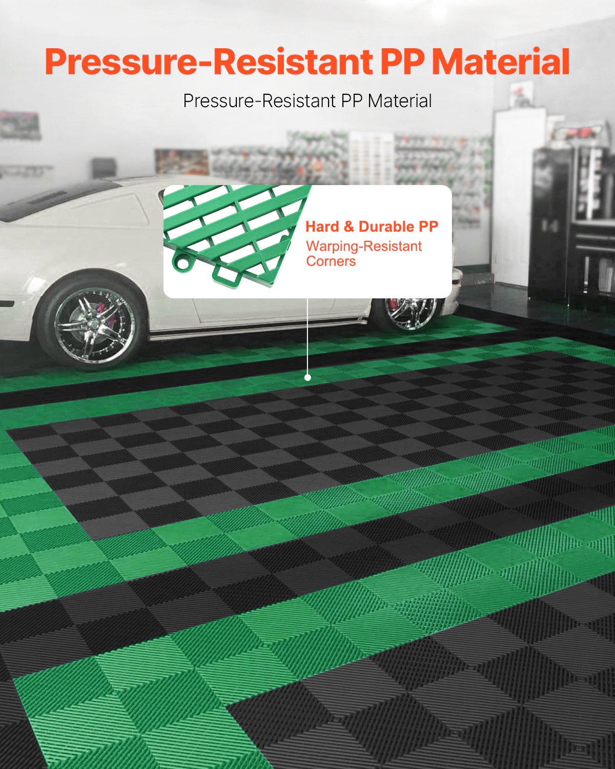 HONGGE Interlocking Drainage Mat Modular Interlocking Cushion Splicing Drainage Mats Non-Slip PP Drainage Floor Tile