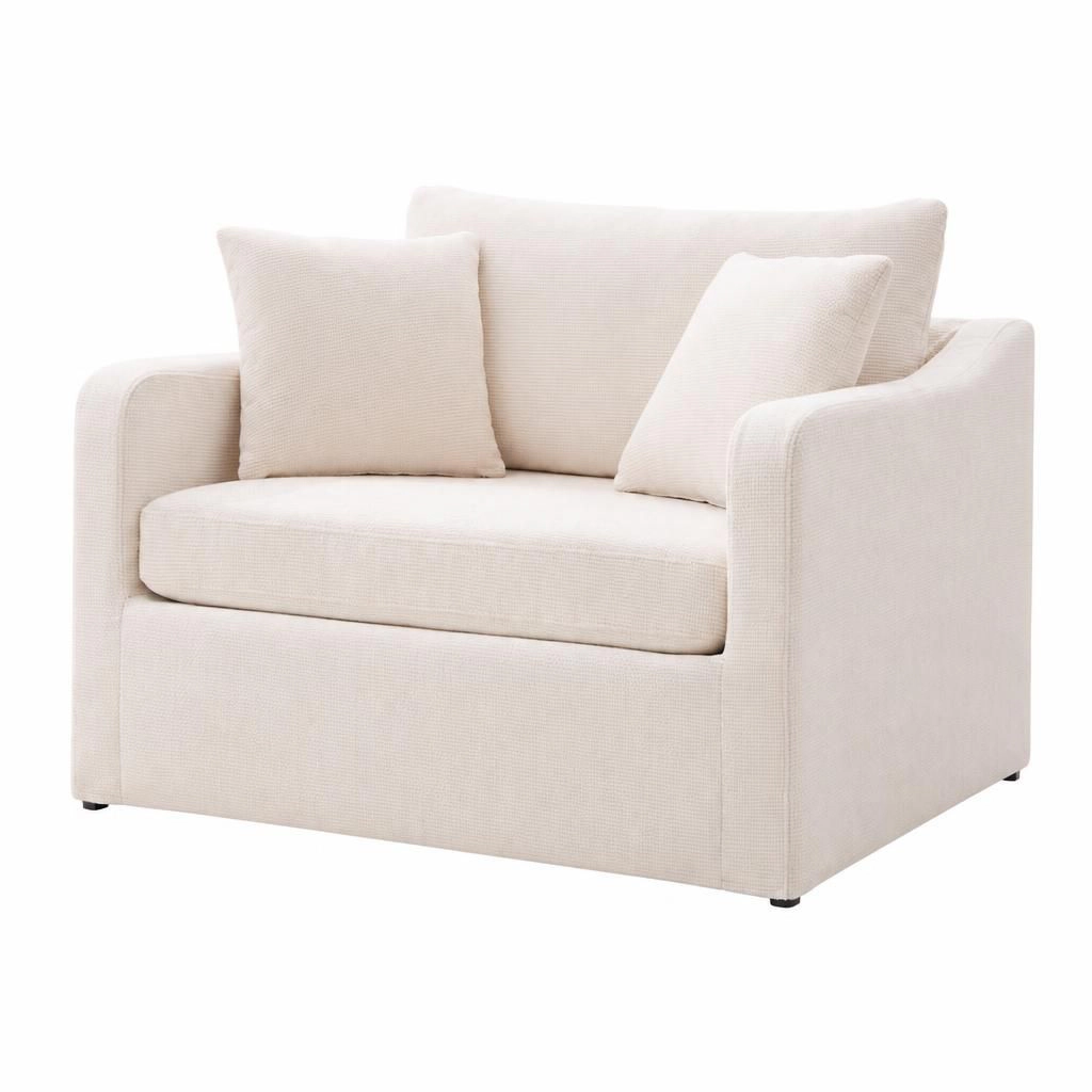 GOODSILO Comfortable Upholstered Chenille Accent Chair