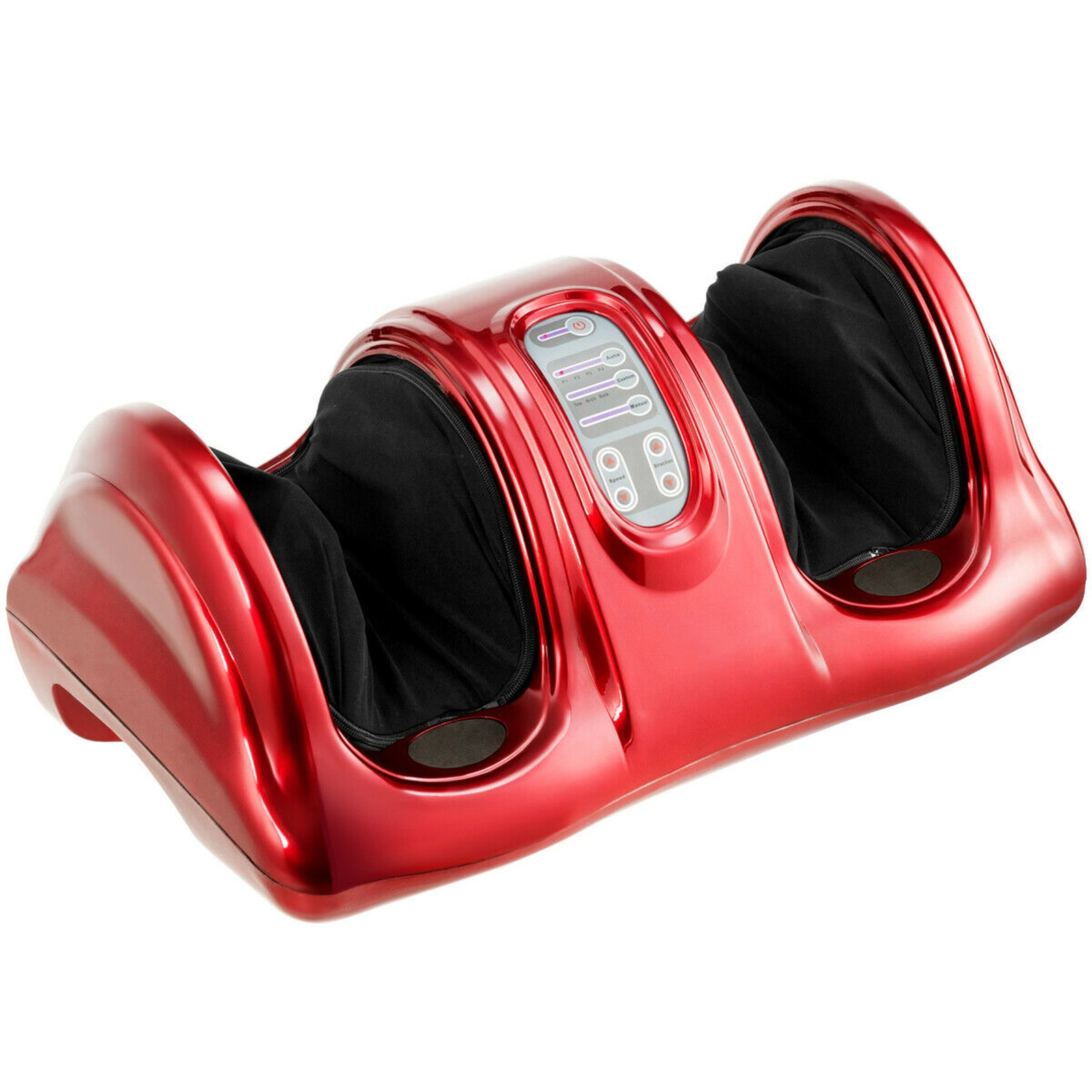 SUGIFT Therapeutic Shiatsu Foot Massager with High Intensity Rollers Red