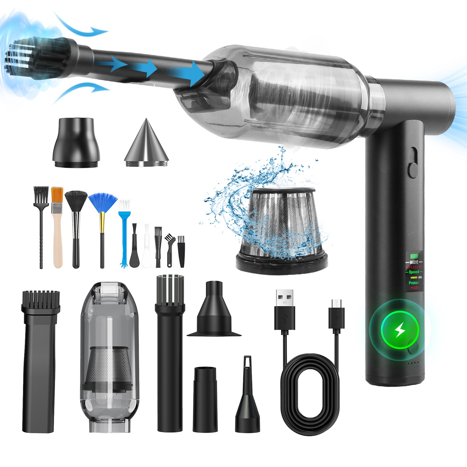 GBruno Brushless Cordless Air Duster And Vacuum