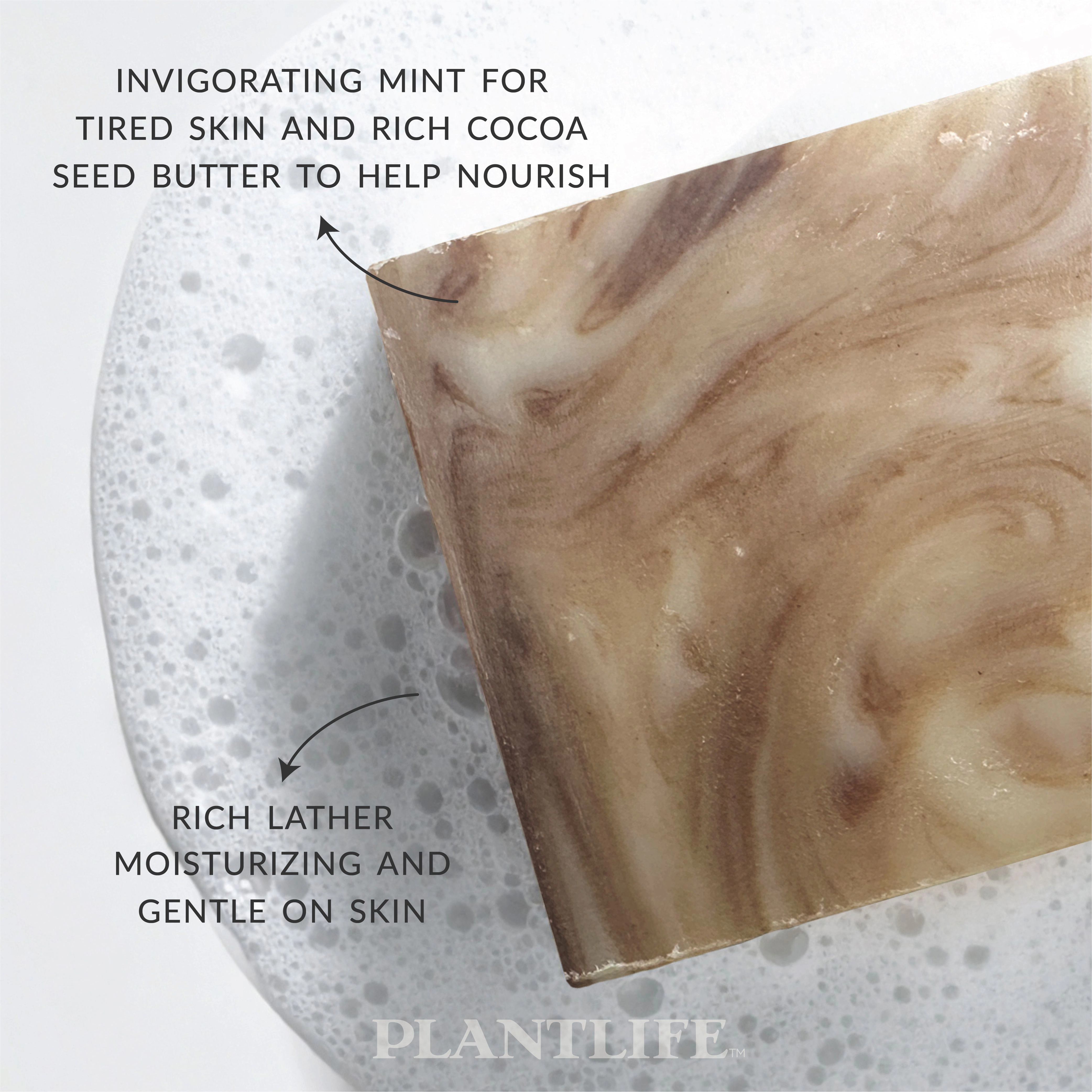 Plantlife Cocoa Mint Aromatherapy Herbal Soap