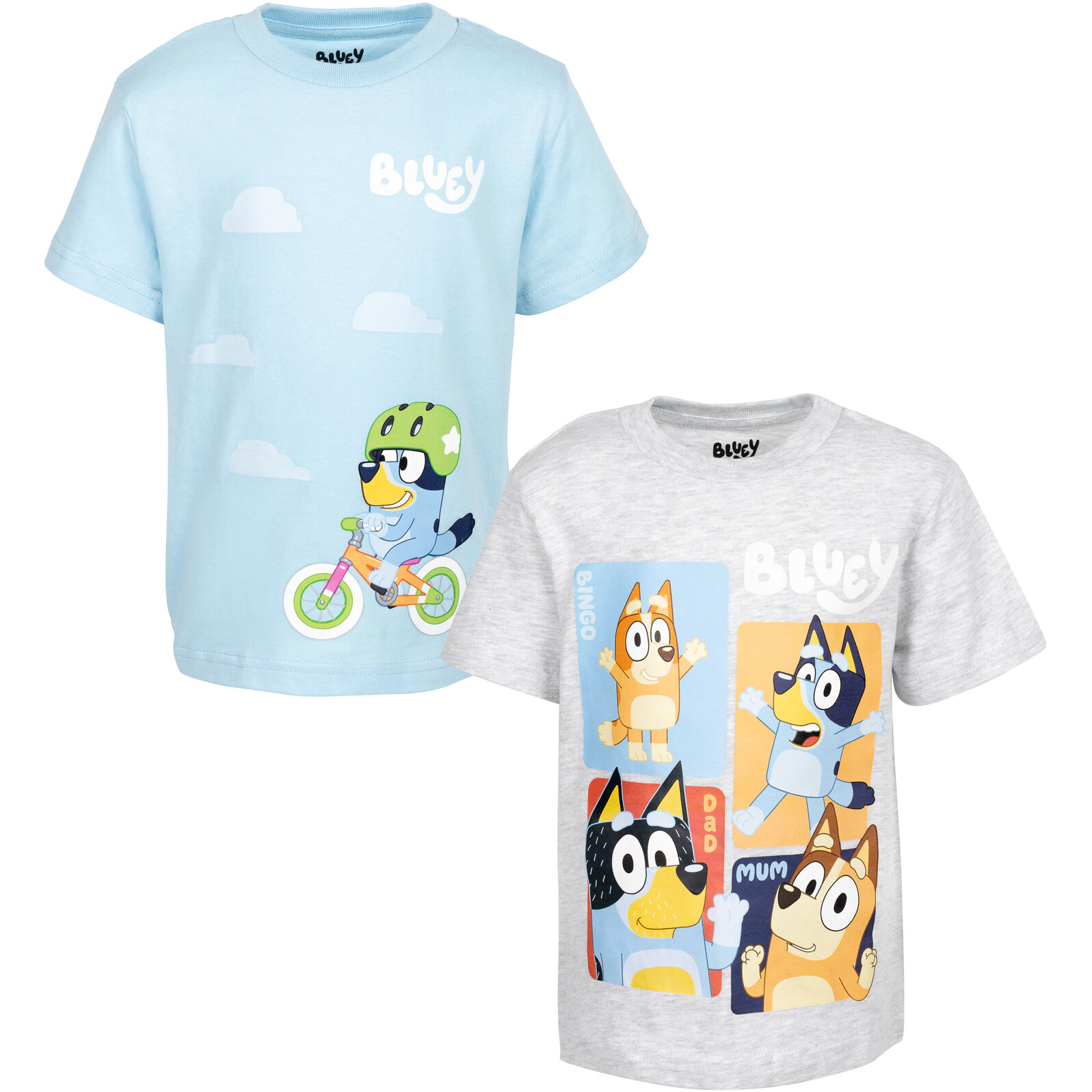 Bluey Boys' Short Sleeve T-Shirt 2-Pack
