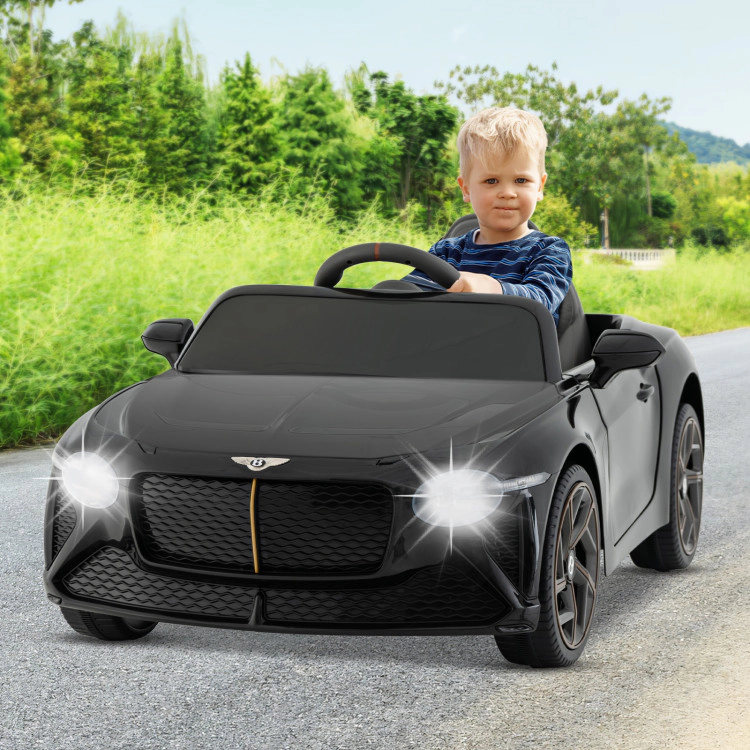 Hivvago 12V Powered Car Kids Ride-on Racer Car Licensed Bentley Bacalar