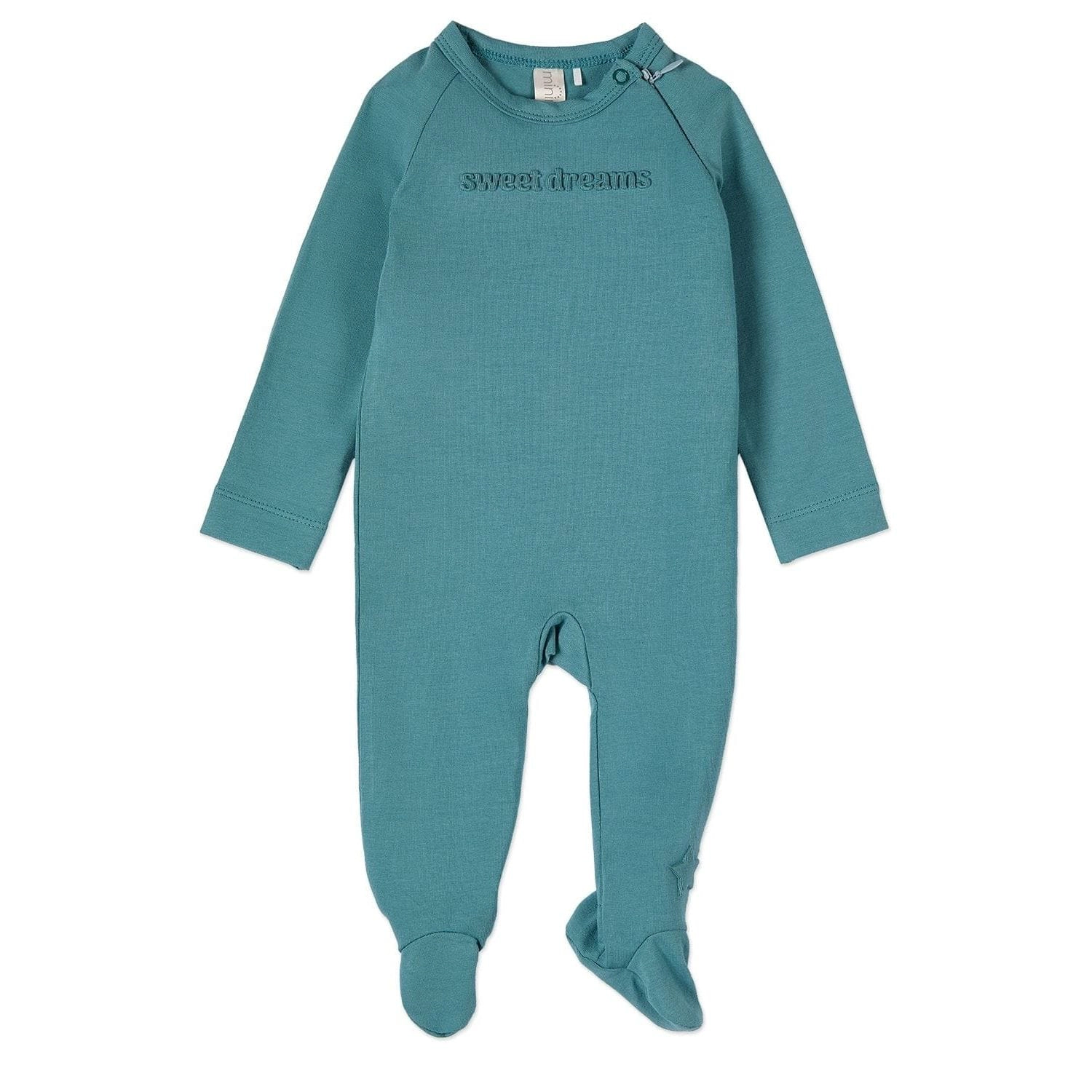 MeMoi Baby and Toddler "Sweet Dreams" Cotton Rich Fleece Hidden Zipper Footie