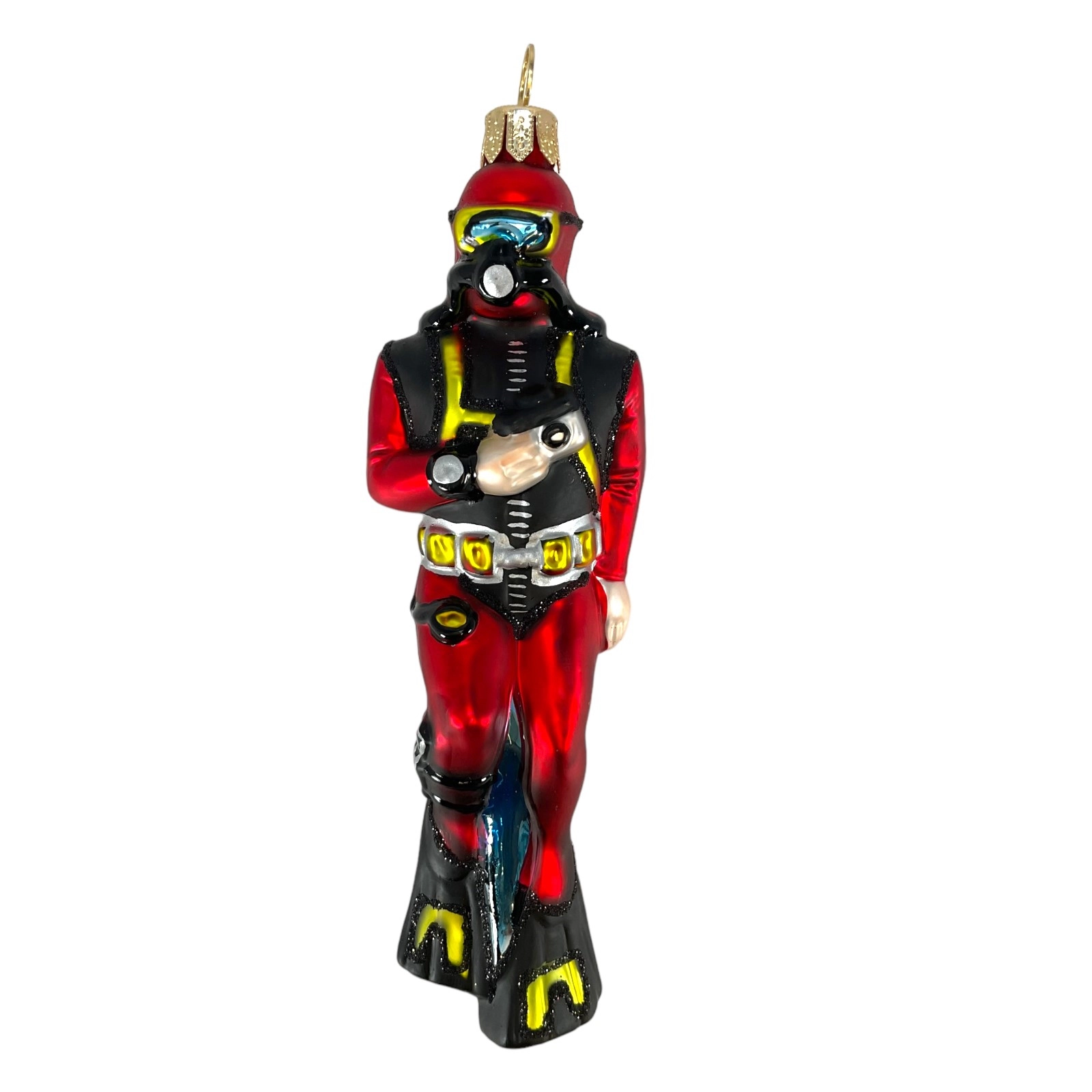 Pinnacle Peak Trading Company Scuba Diver Diving Polish Glass Christmas Ornament Made in Poland Decoration