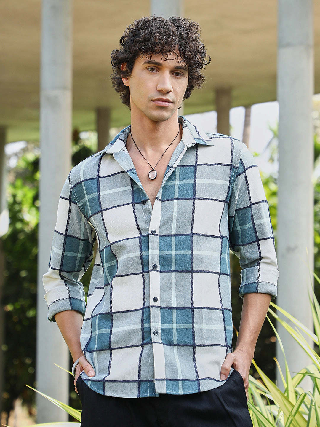 Cahoot Men's Overlaping Check Shirt