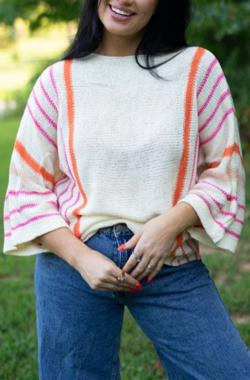 Threaded Pear Women's Hayley Wide Sleeve Sweater