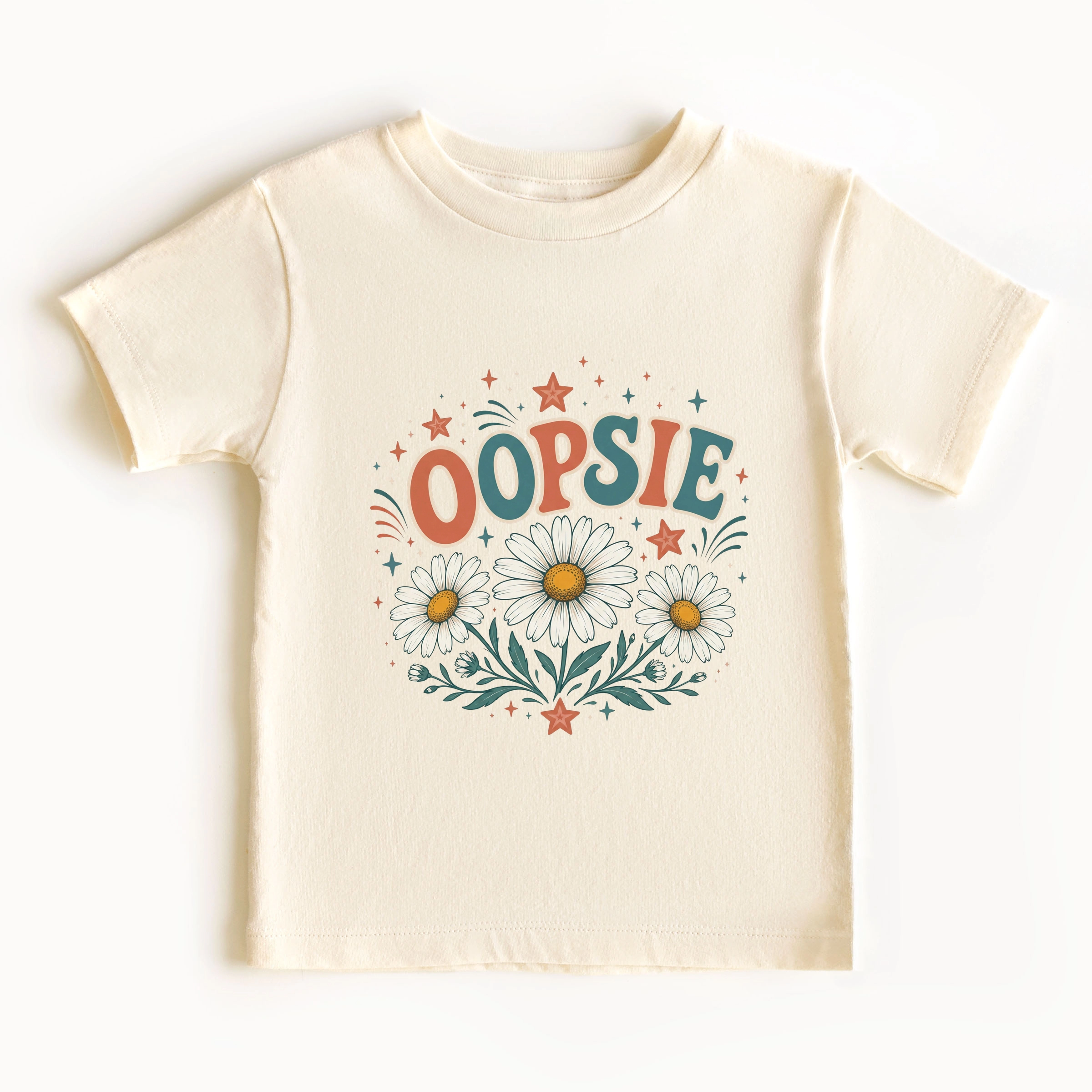The Juniper Shop - Toddler Short Sleeve Graphic T-Shirt Oopsie Daisy Stars