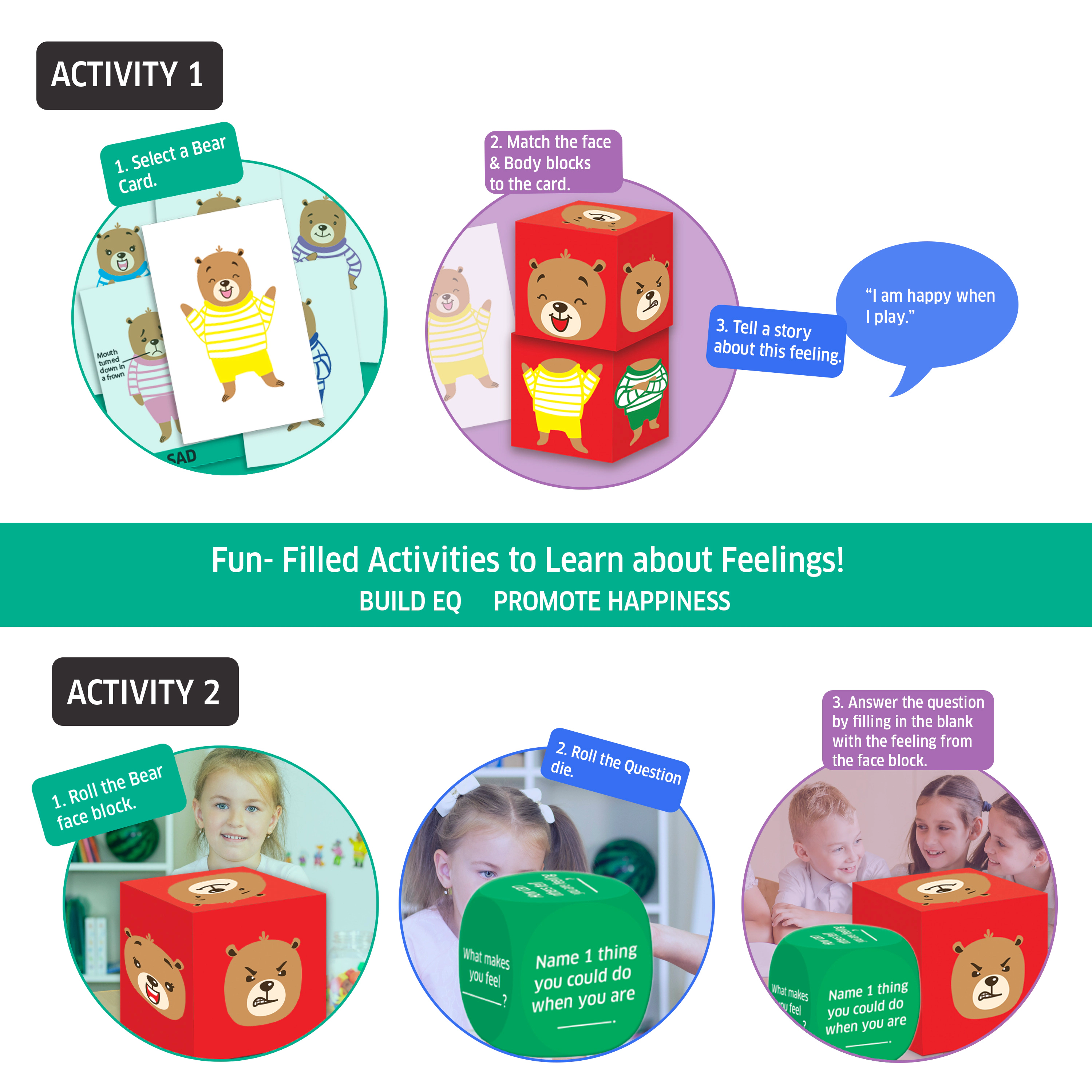 Chalk & Chuckles Happy Habits Puzzle Activity -includes 7 different puzzles