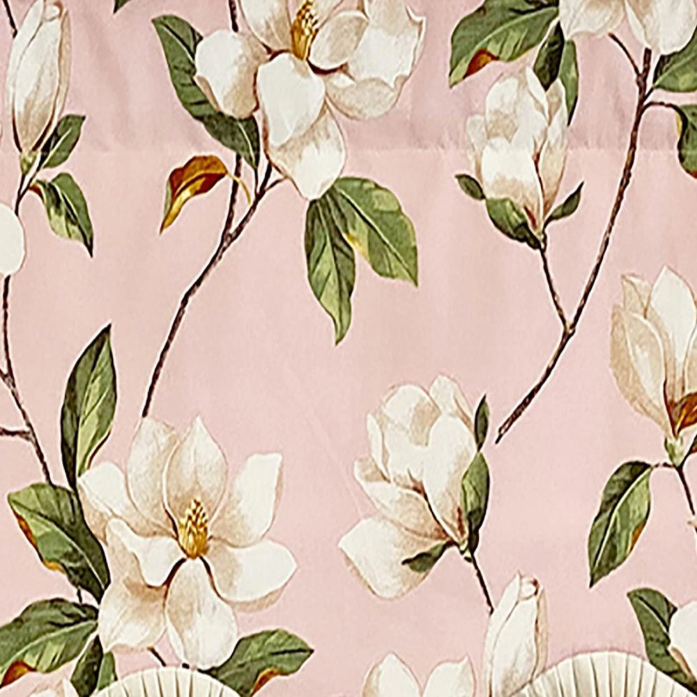RLF Home Magnolia Ruffled Provance Valance Petal Pink. 3" Rod Pocket 50"W x 17"L
