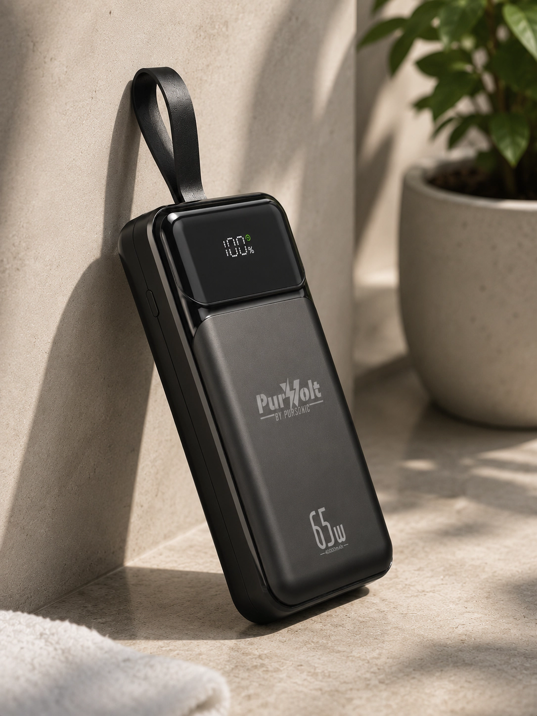 Pursonic Unisex Portable High Capacity 40,000mAh USB-C Fast Charging Power Bank