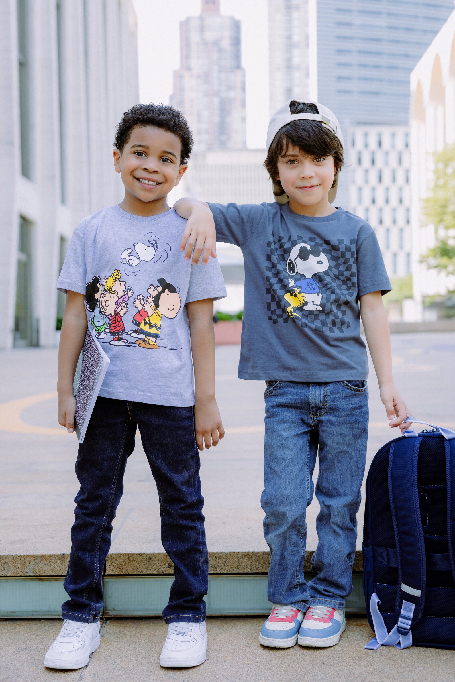 Peanuts Boys' 3-Pack Short Sleeve T-Shirts