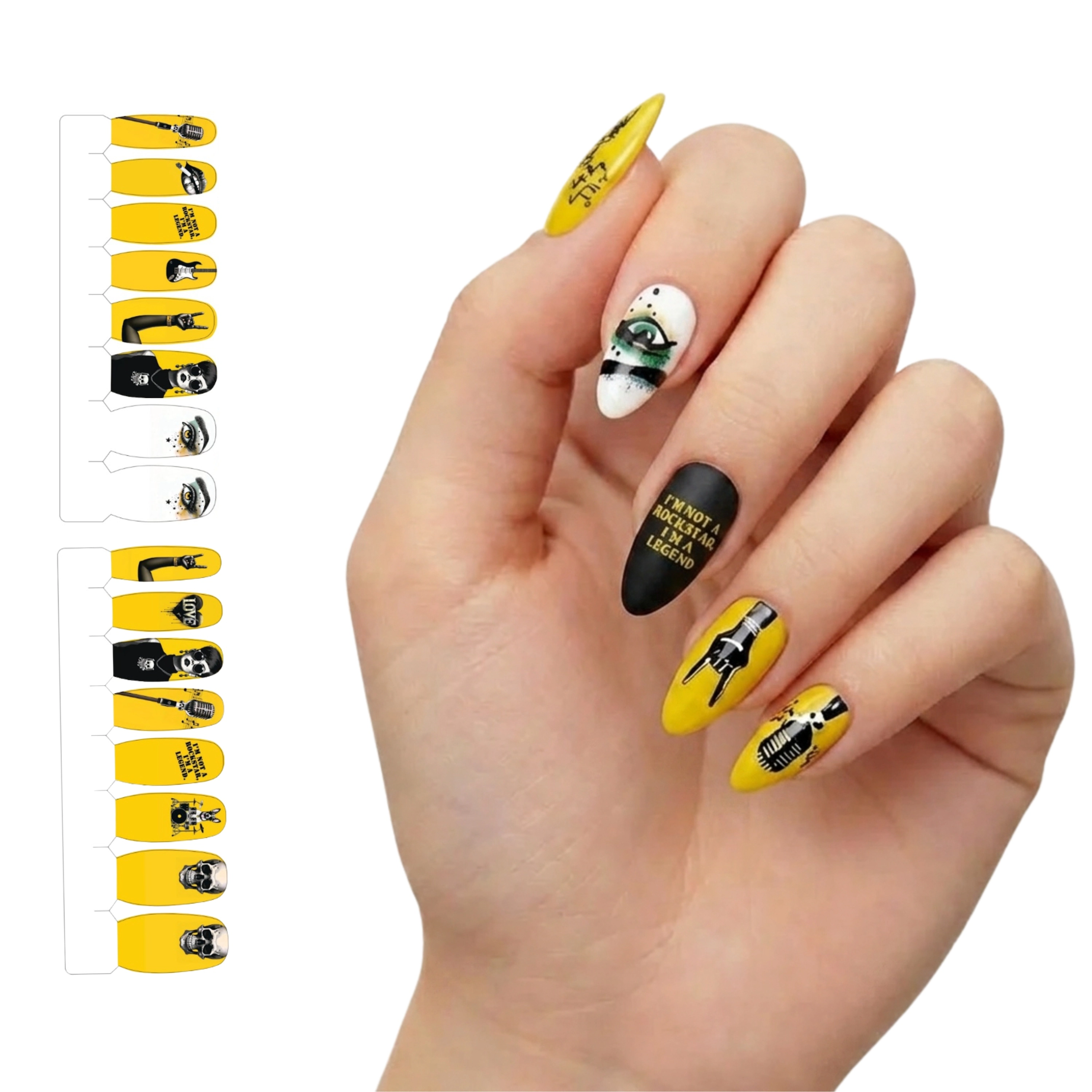 XPNail Women's 2-Pack Bundle of Nail Polish Strips Roll 16ct