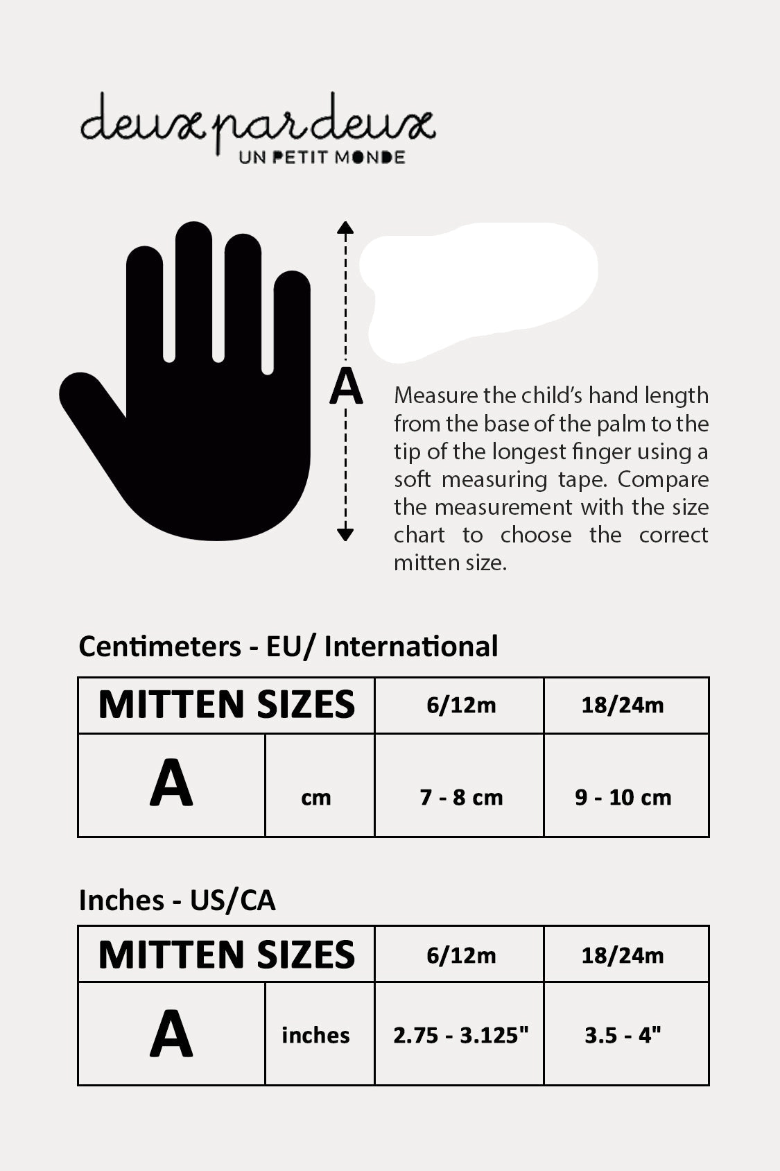 Deux par Deux Boys Ribbed Knit Mittens 18-24m with Cord
