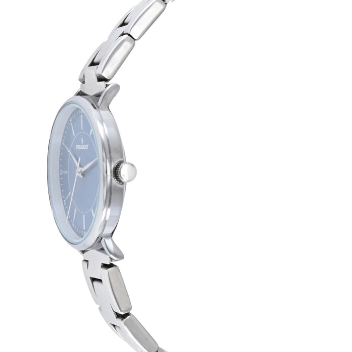 Peugeot Women's Watch 30mm Blue Dial Sleek Stainless Steel Bracelet
