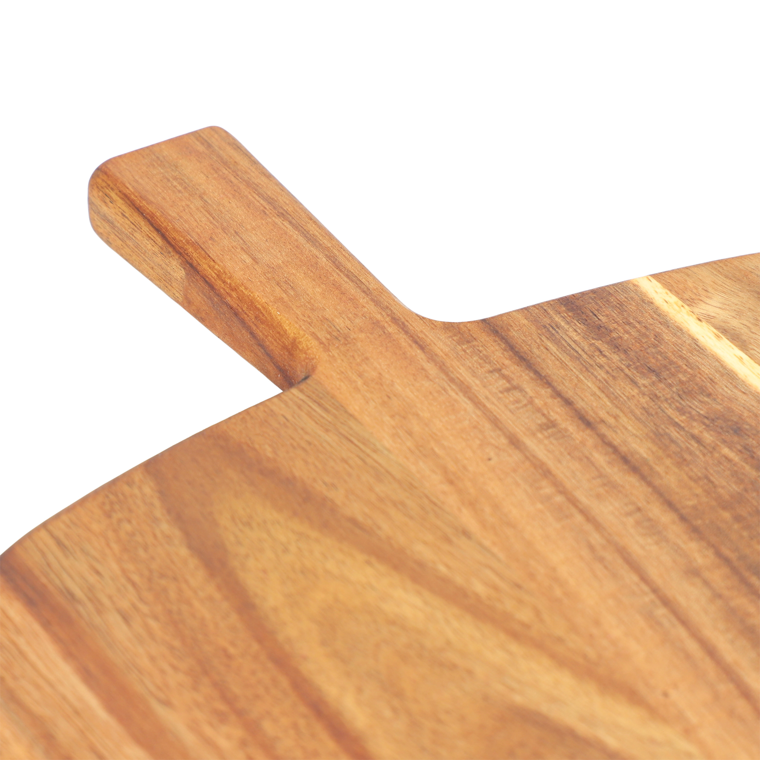 MegaChef 13 Inch Acacia Wood Serving Butcher Cutting Board with Handle