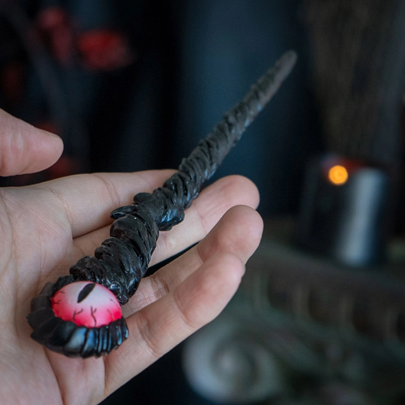 Pacific Giftware Red Dragon Eye Resin Magic Wand Accessory Cosplay Prop Home Decoration 9.5 inch