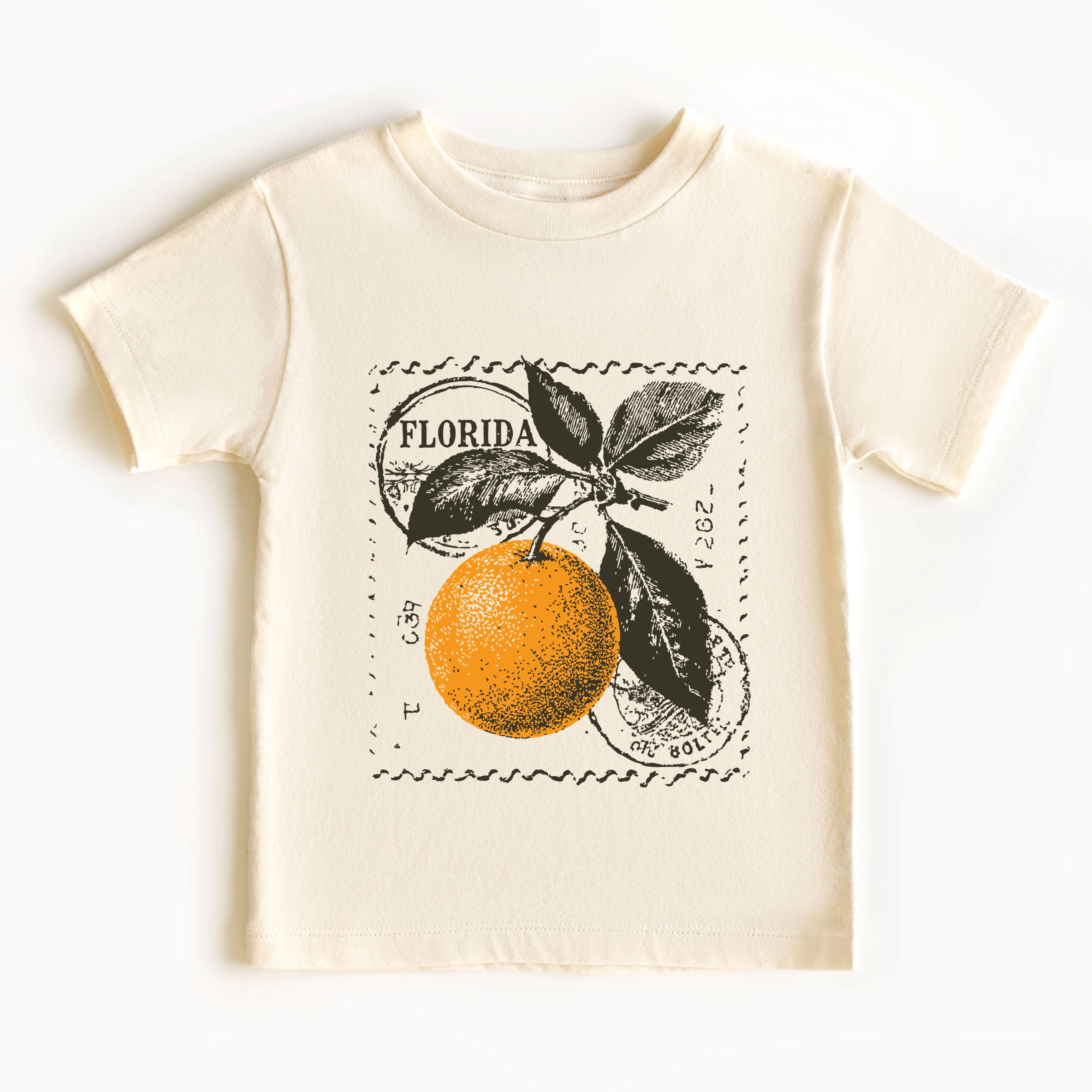 The Juniper Shop - Toddler Short Sleeve Graphic T-Shirt Florida Orange
