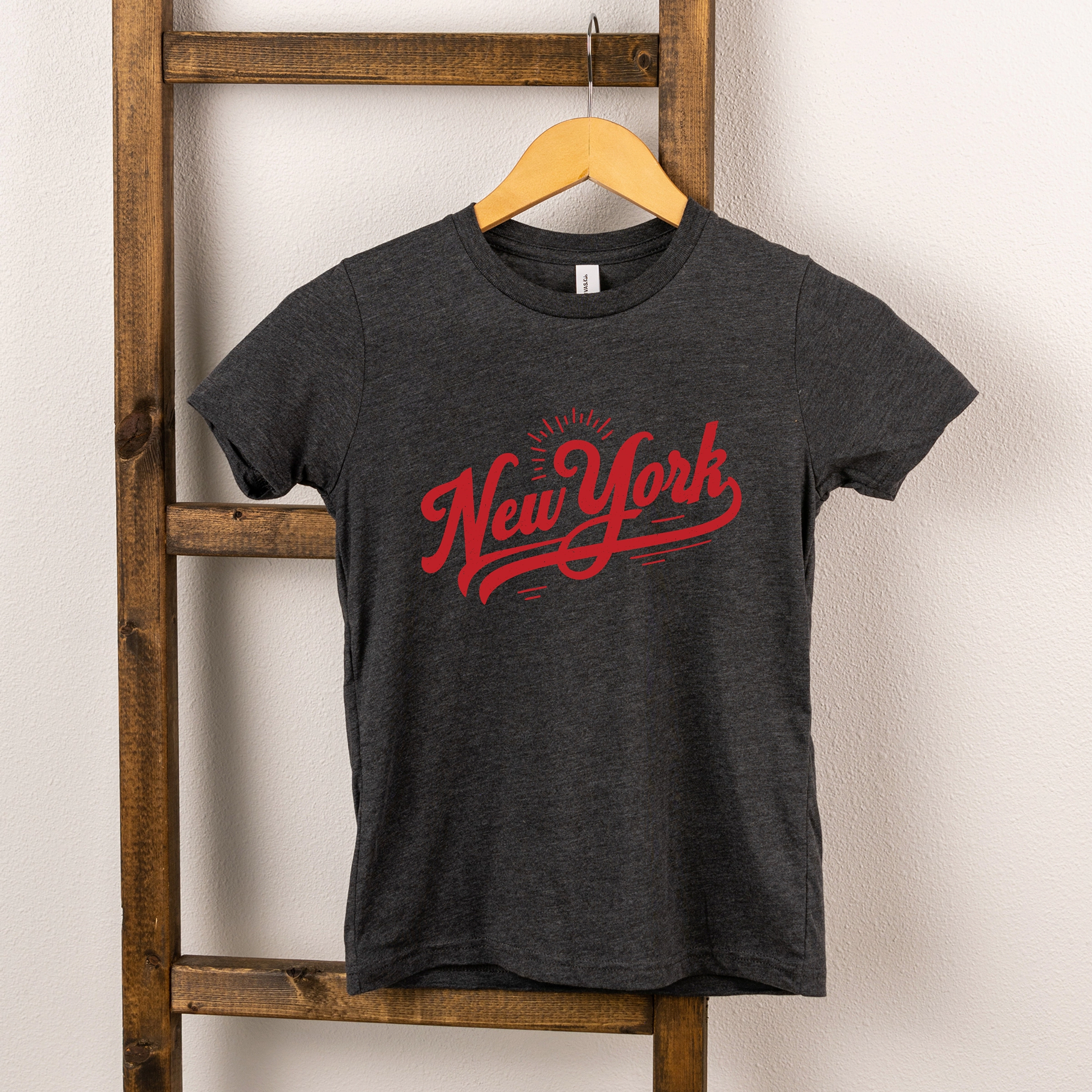 The Juniper Shop - Youth Short Sleeve Graphic T-Shirt New York Retro Red