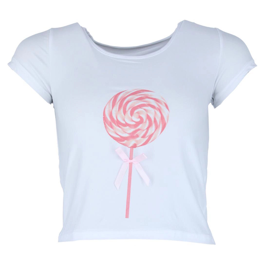 Not a Morning Person Women's Bow Baby Tee and Striped Pants Pajama Set