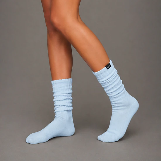 LECHERY 3-Pack Unisex Scrunch Socks Mid Calf Cotton Knit Retro Leg Warmer Style for Gym or Boot, One Size