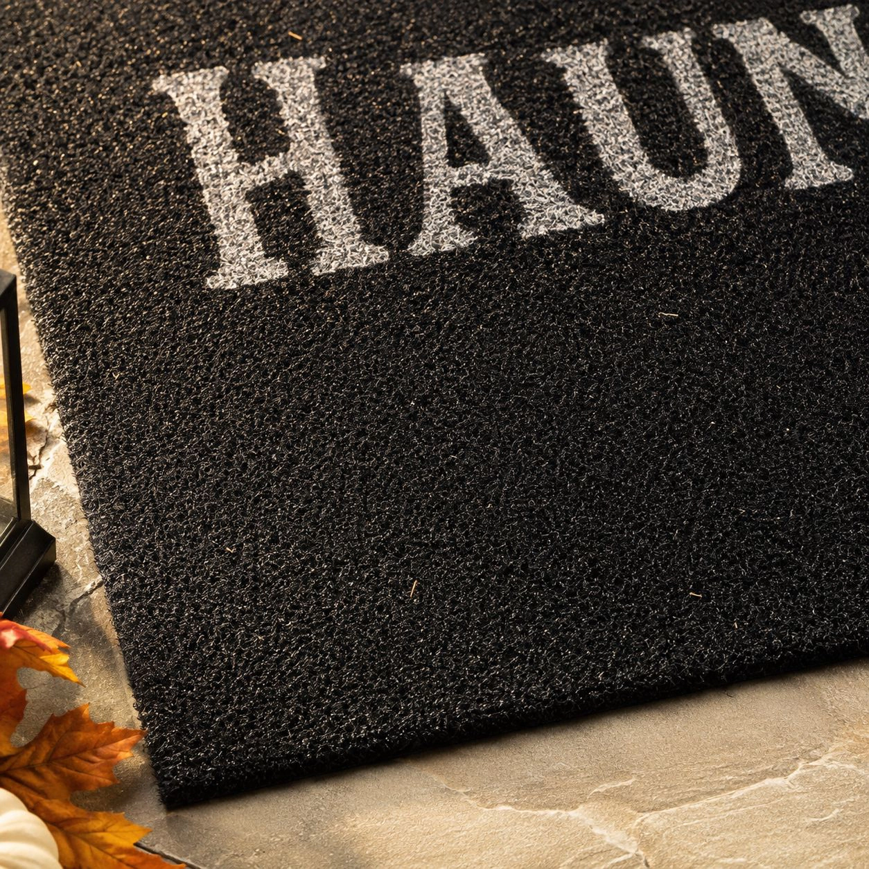 Kate Aurora Halloween Haunted House Bristled Coir Outdoor Welcome Mat - 18"x30"