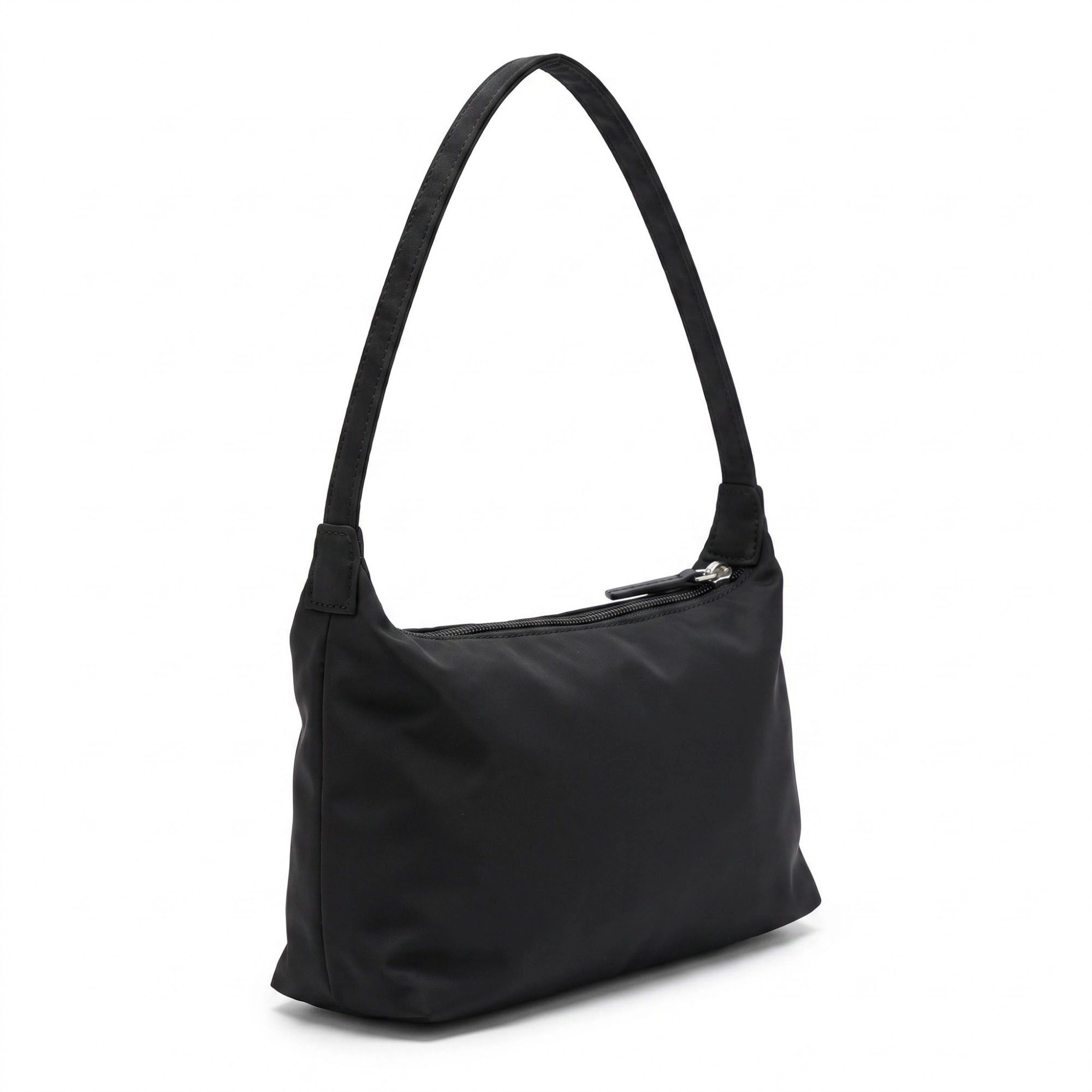 Alilang Women's Minimalist Shoulder Bag with Top Zipper and Slim Rectangular Silhouette 8.3x4.7x2in