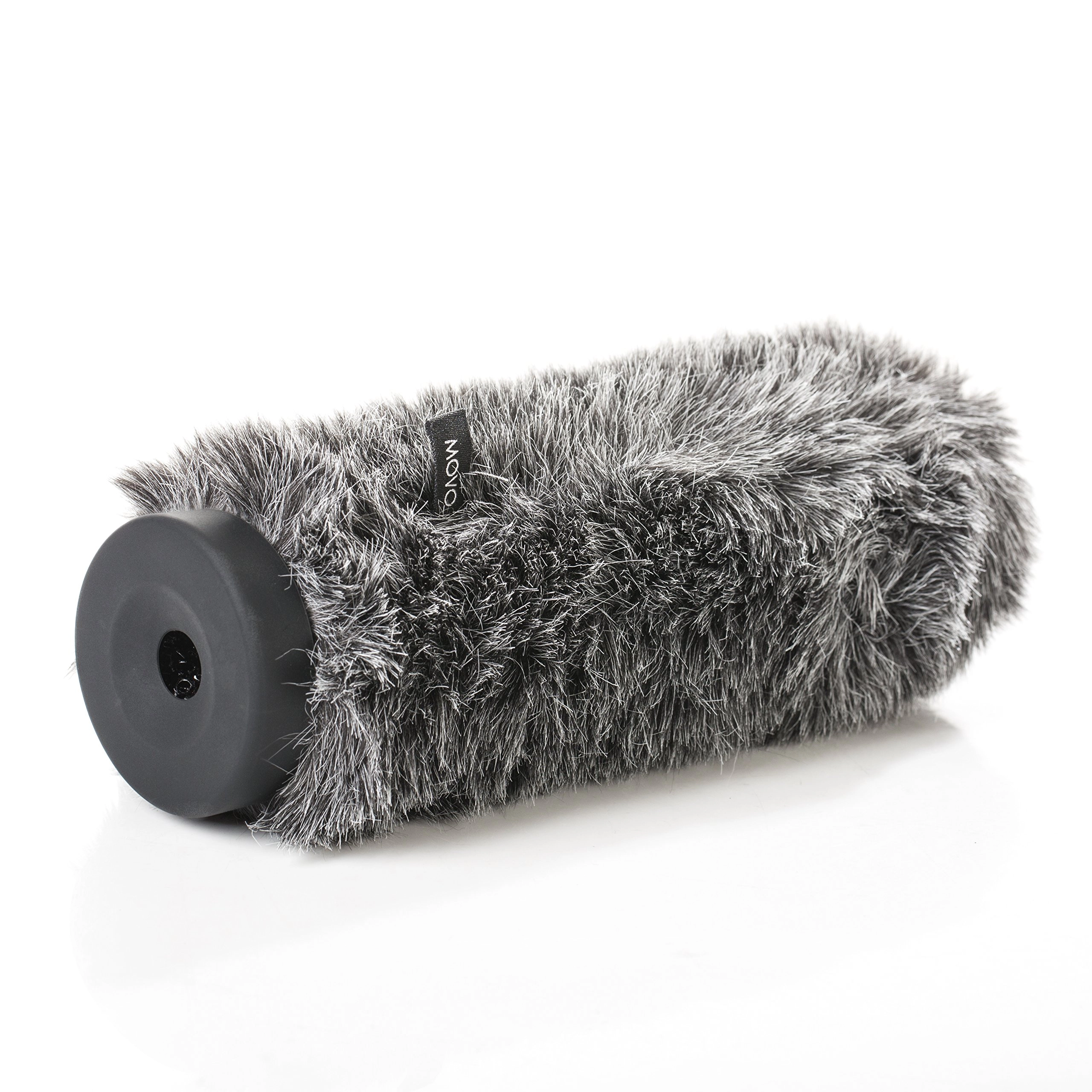Movo WS-G300 Furry Rigid Windscreen for Microphones 18-23mm in Diameter and up to 12.6 (32cm) Long - Dark Gray