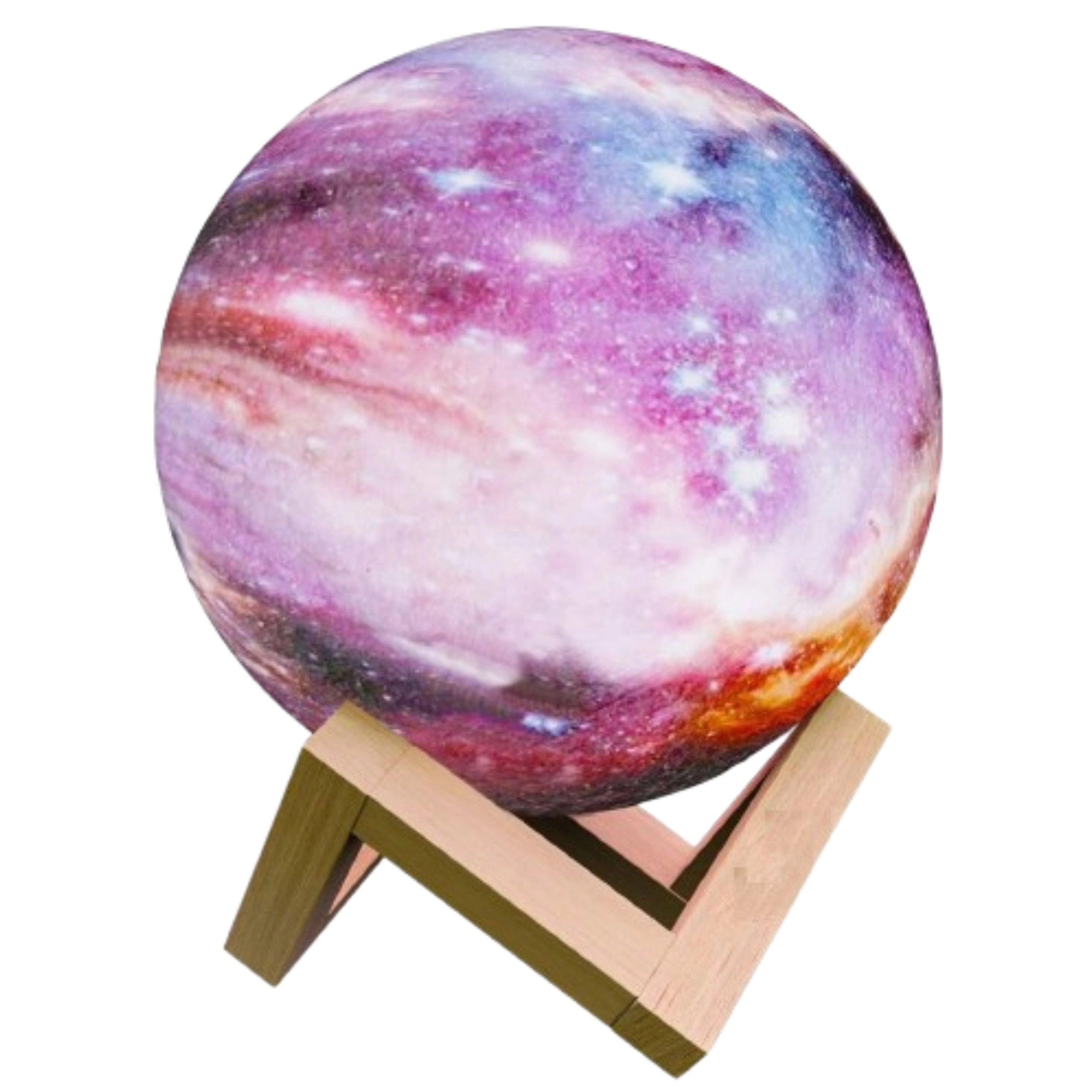 Home Collection 3D Galaxy Moon Lamp USB Rechargeable LED Night Light 16 Colors